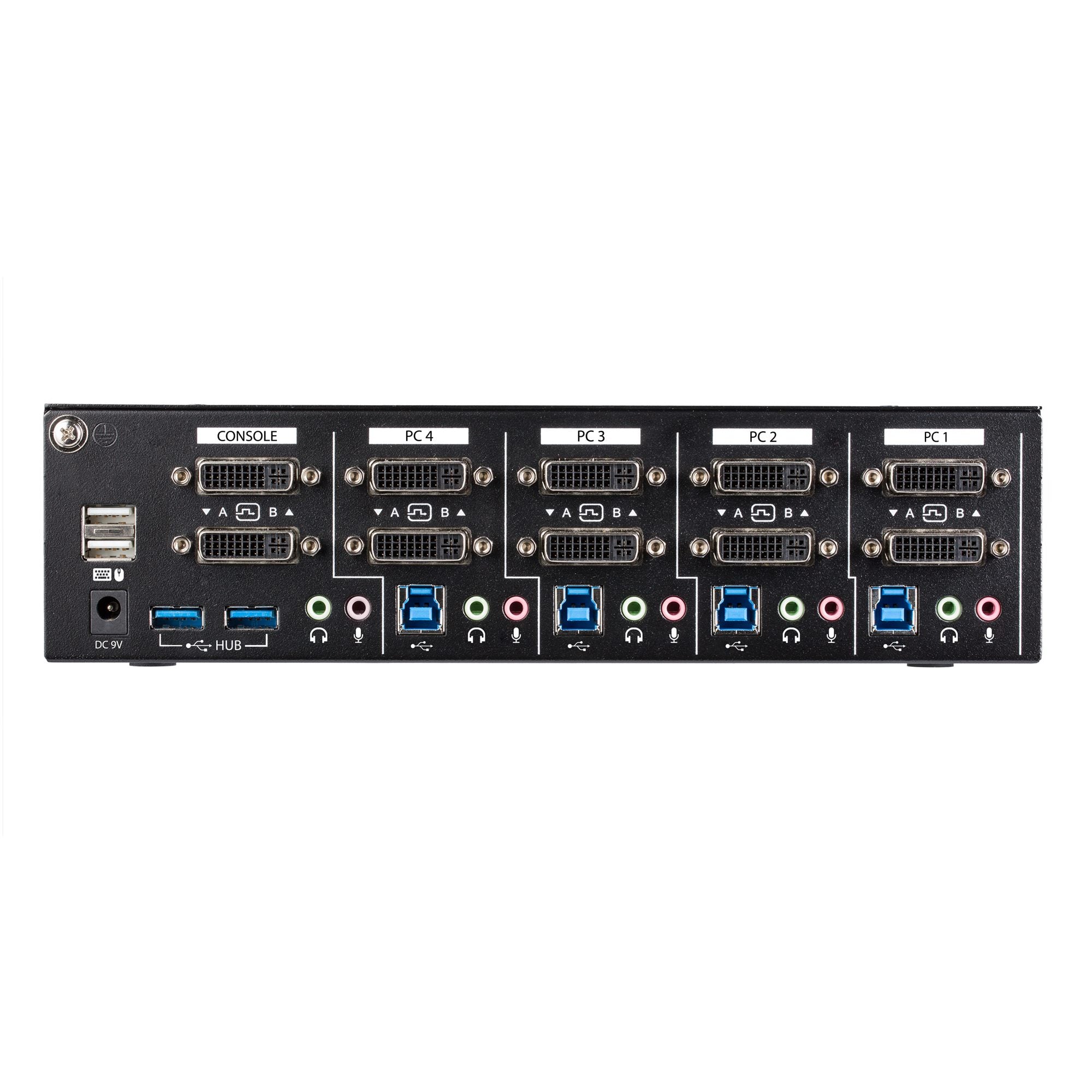KVM Switch - 4-Port - Dual-Link DVI 4K60