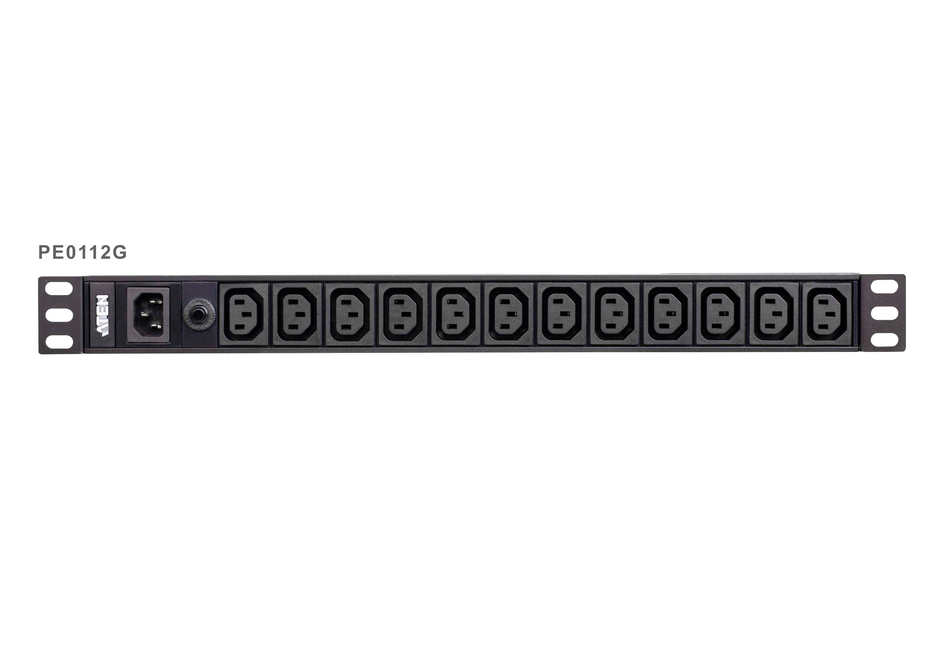 ATEN PE0112G unité de distribution d'énergie 12 sortie(s) CA 1U Noir