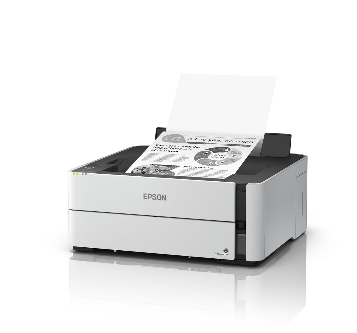 EPSON EcoTank ET-M1180 Printer Mono B/W Duplex ink-jet refillable A4 1200x2400dpi 20ppm capacity 250 sheets USB 2.0 LAN Wi-Fi