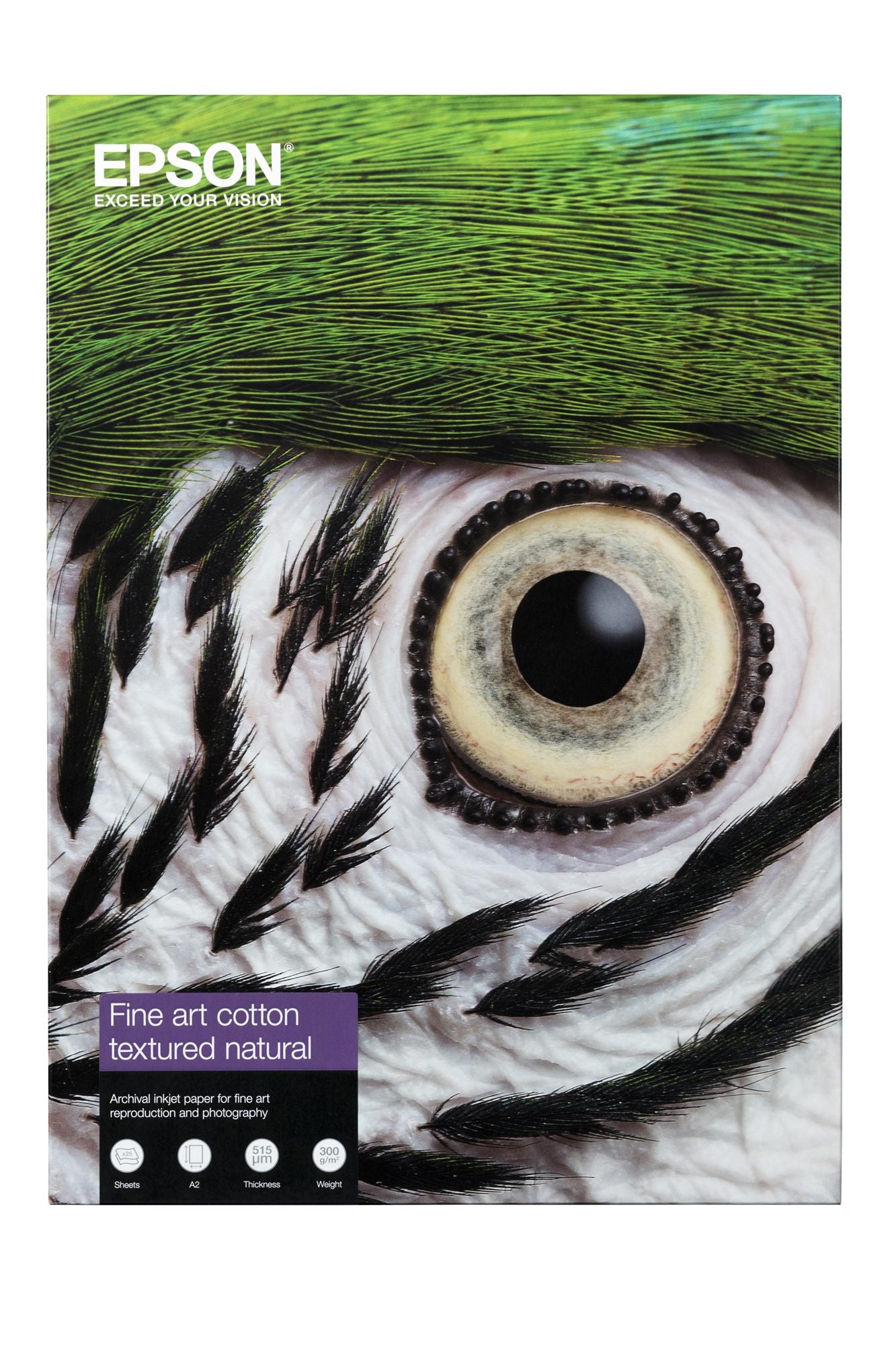 EPSON Fine Art Cotton Textured Natural A3+ 25 Sheets