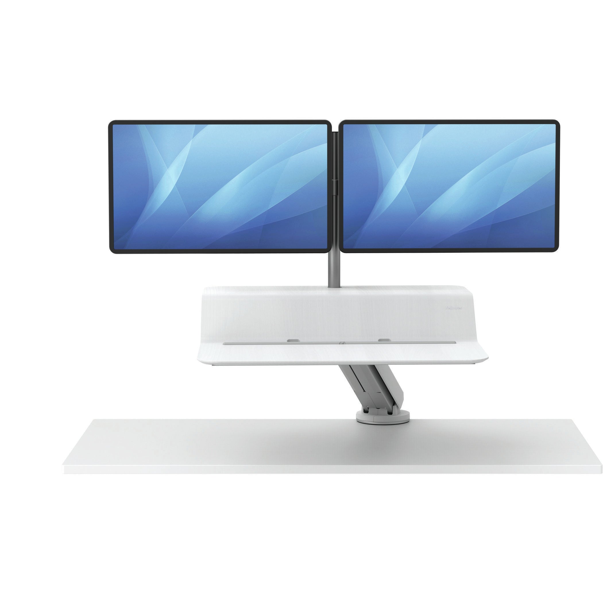 FELLOWES STATION ASSIS-DEBOUT LOTUS RT DOUBLE - BLANC