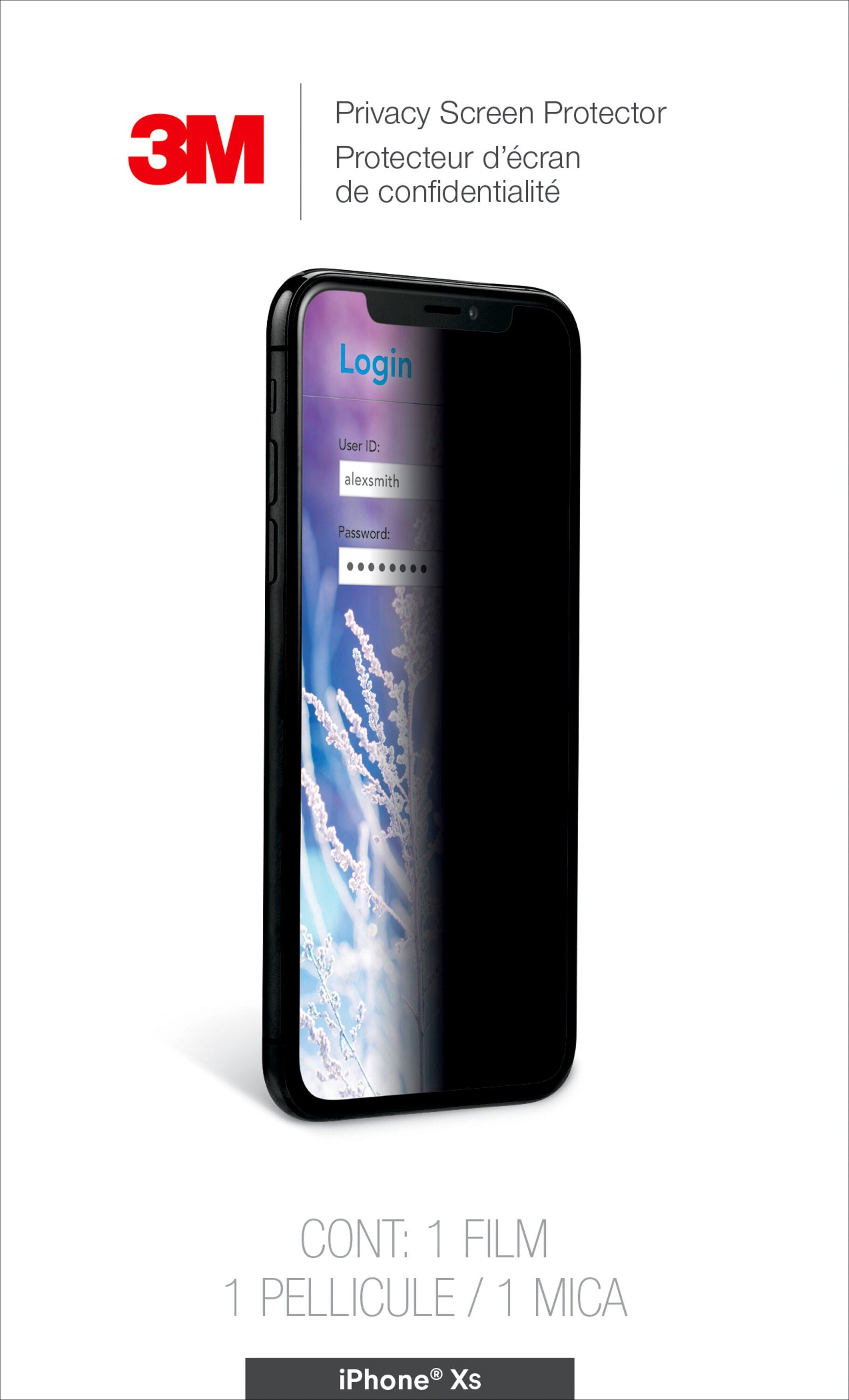 3M Privacy Screen Protector for Apple iPhone XS
