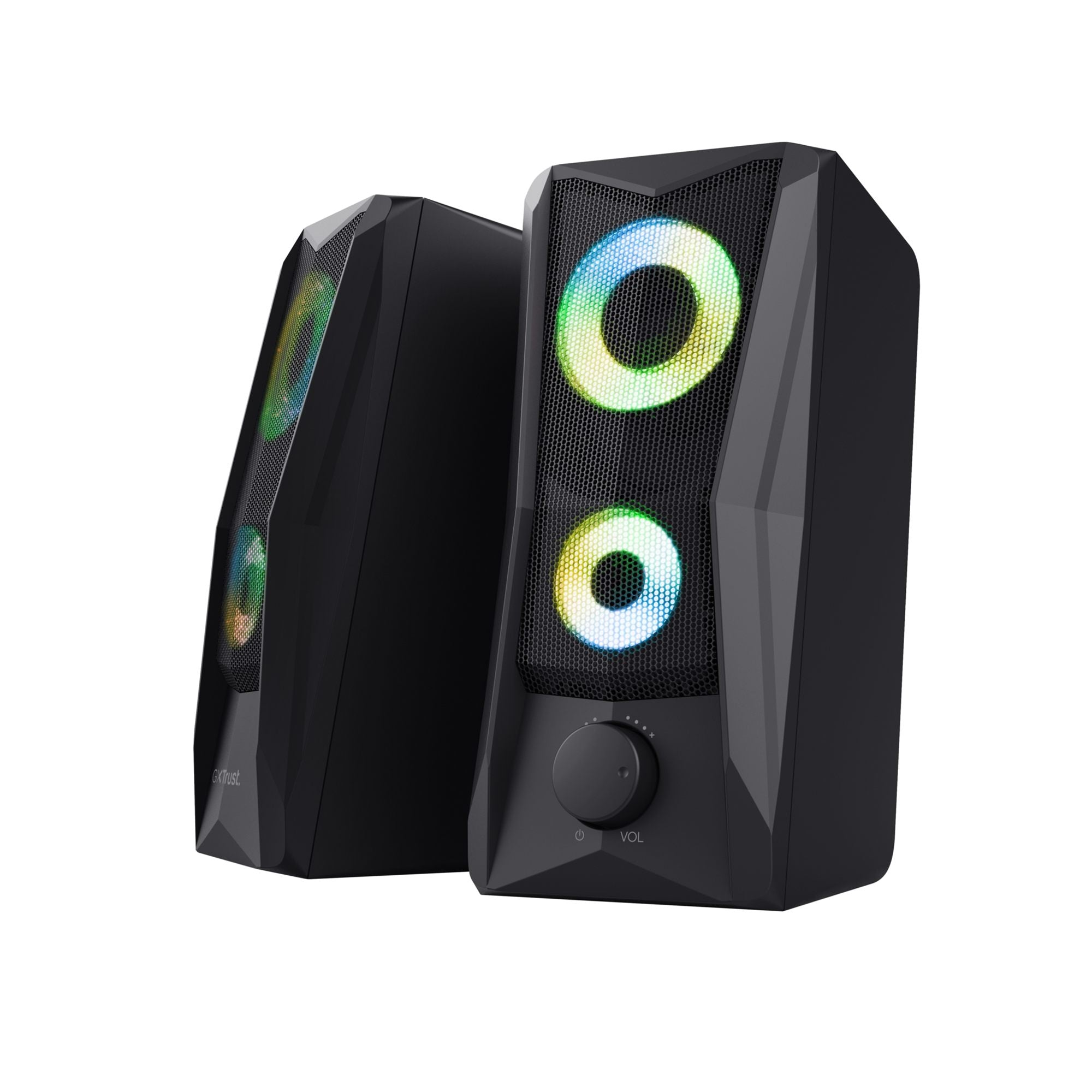 TRUST Enceintes JAVV 2.0 RGB noire