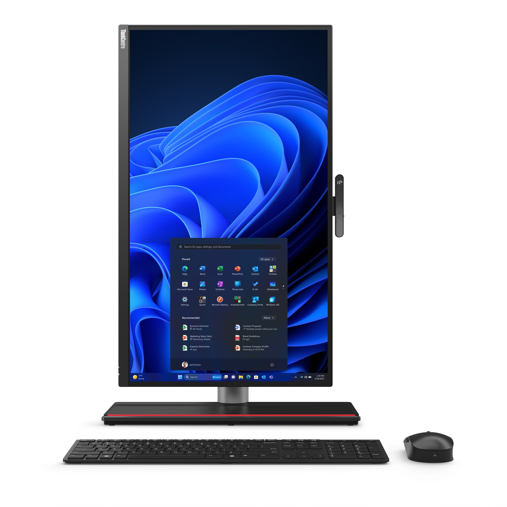 "Lenovo ThinkCentre M90a Pro Gen 4 Intel® Core™ i7 i7-13700 68,6 cm (27"") 2560 x 1440 pixels PC All-in-One 16 Go DDR5-SDRAM 512 Go SSD NVIDIA GeForce RTX 4050 Wi"