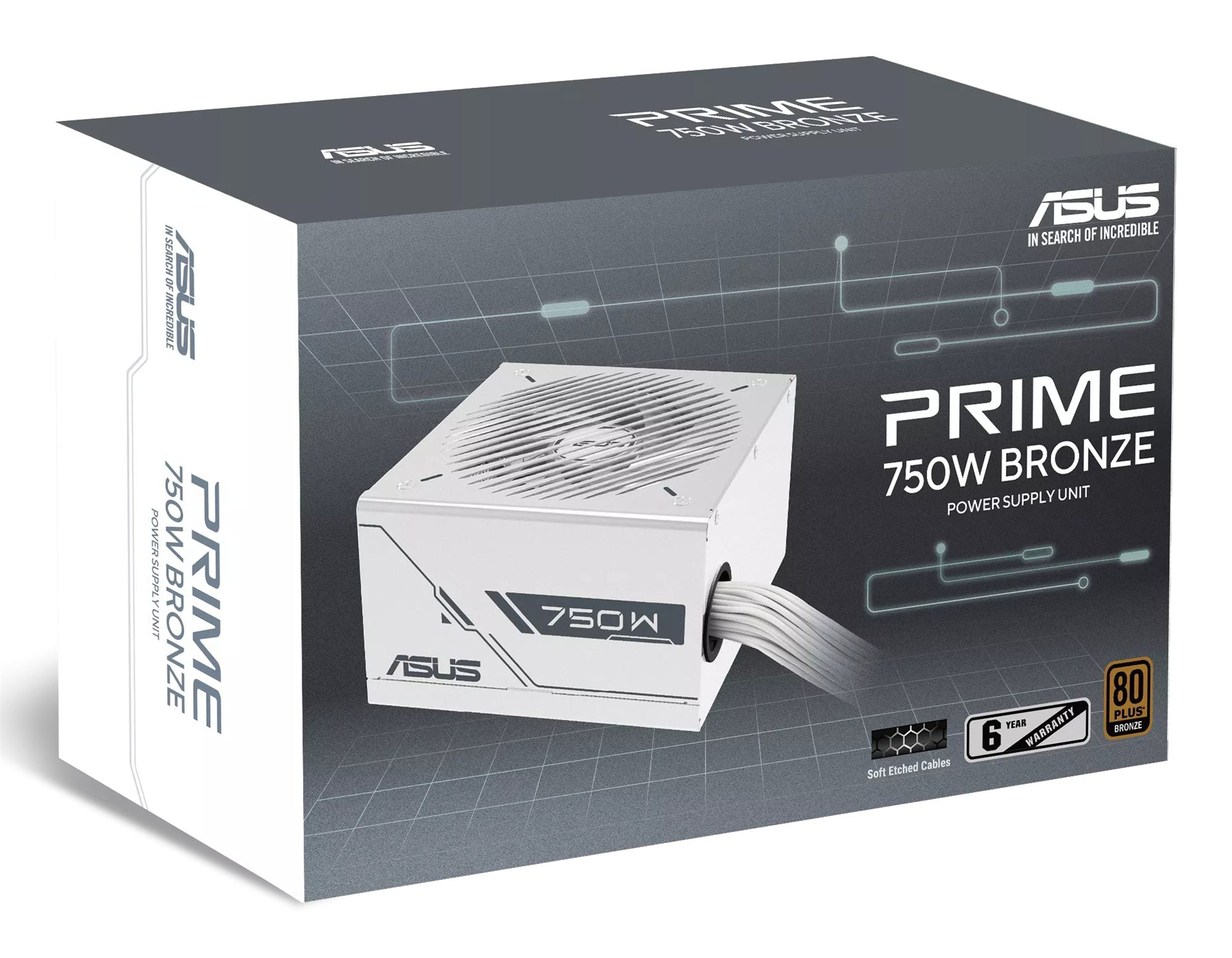 ASUS Prime 750W Bronze White Edition PSU