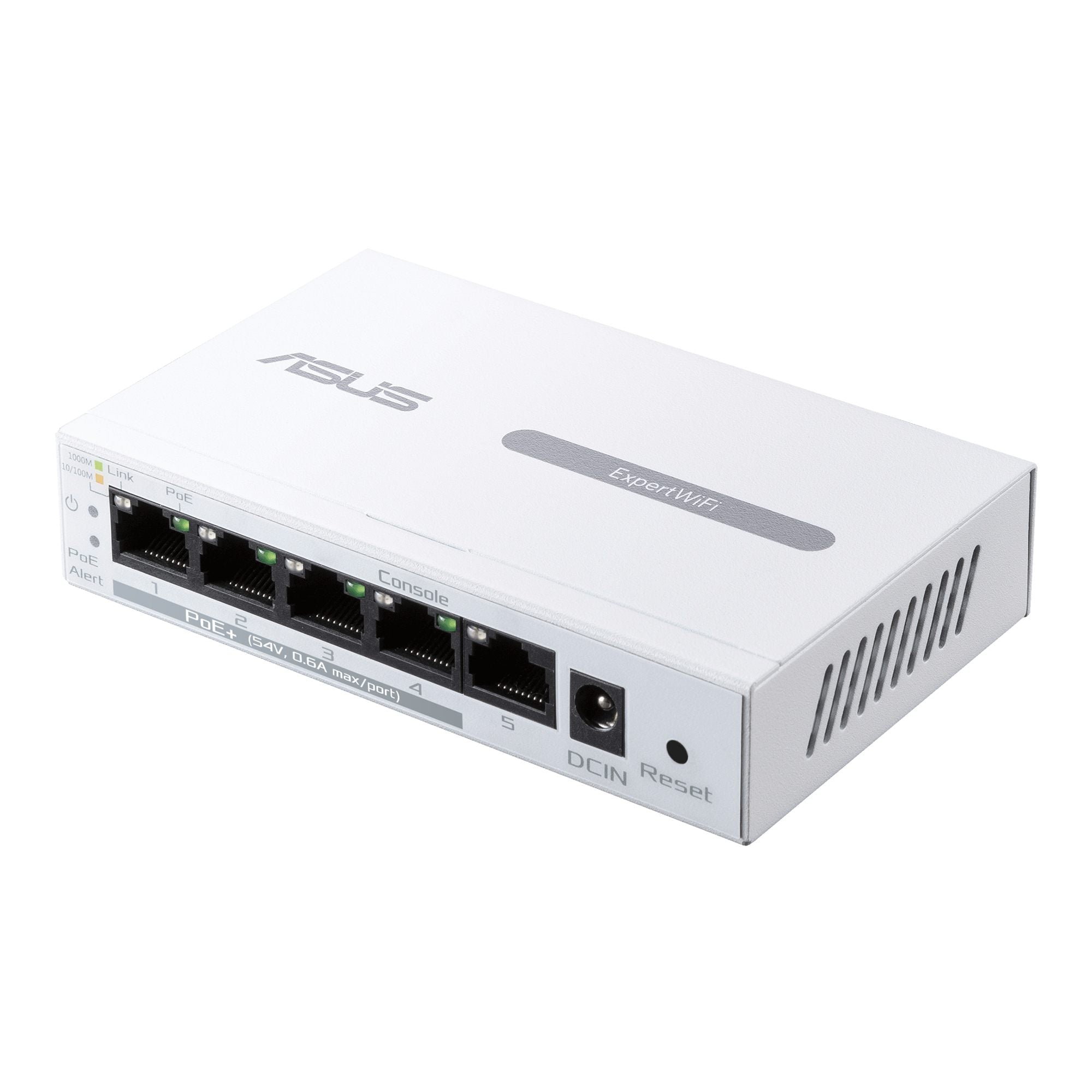ASUS EBP15 5-Port GbE smart managed PoE+ switch 4 PoE+ ports 60W Supports PoE priority setting