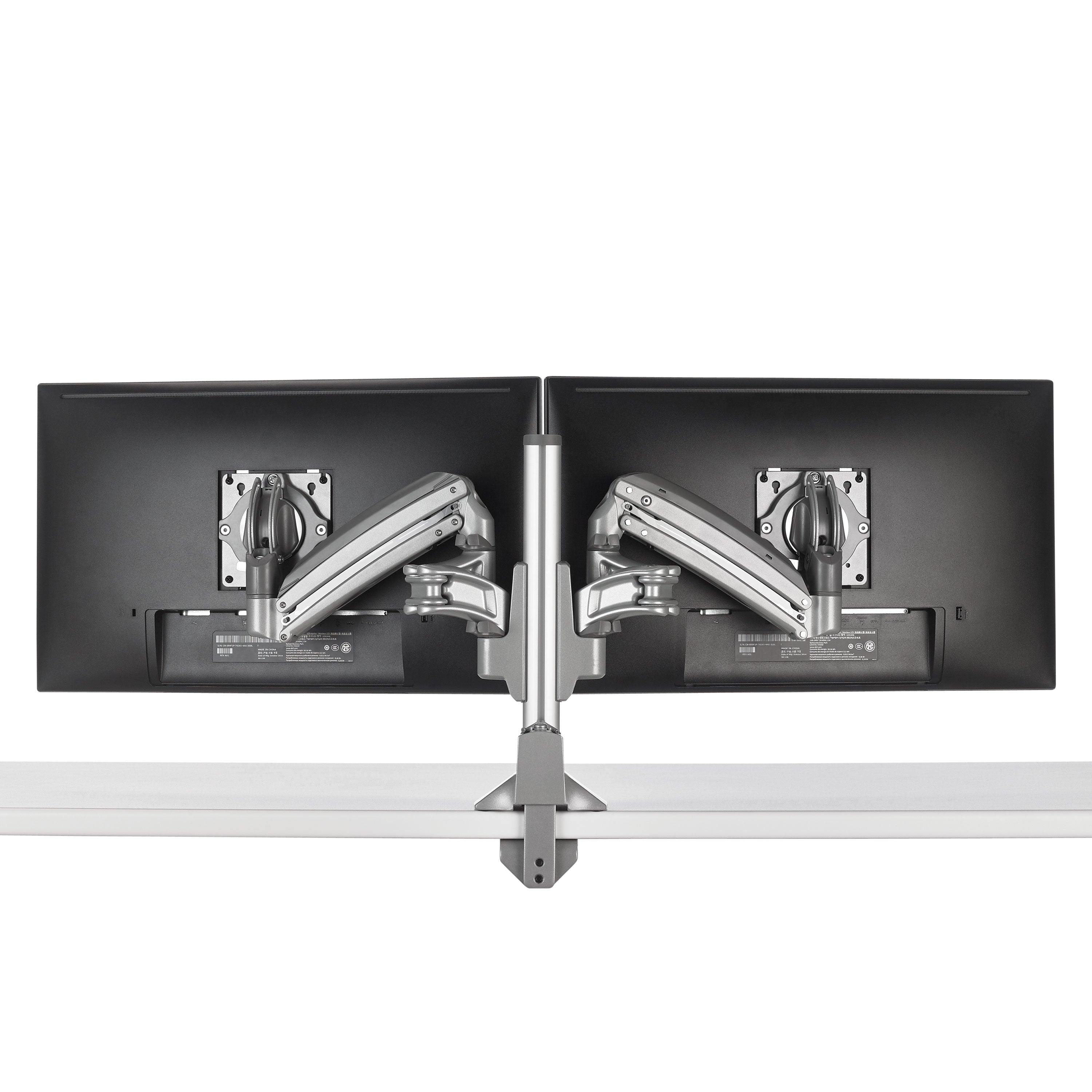 Chief KONTOUR KX Low-Profile Dual Monitor Arm, Column Desk Mount, Silver