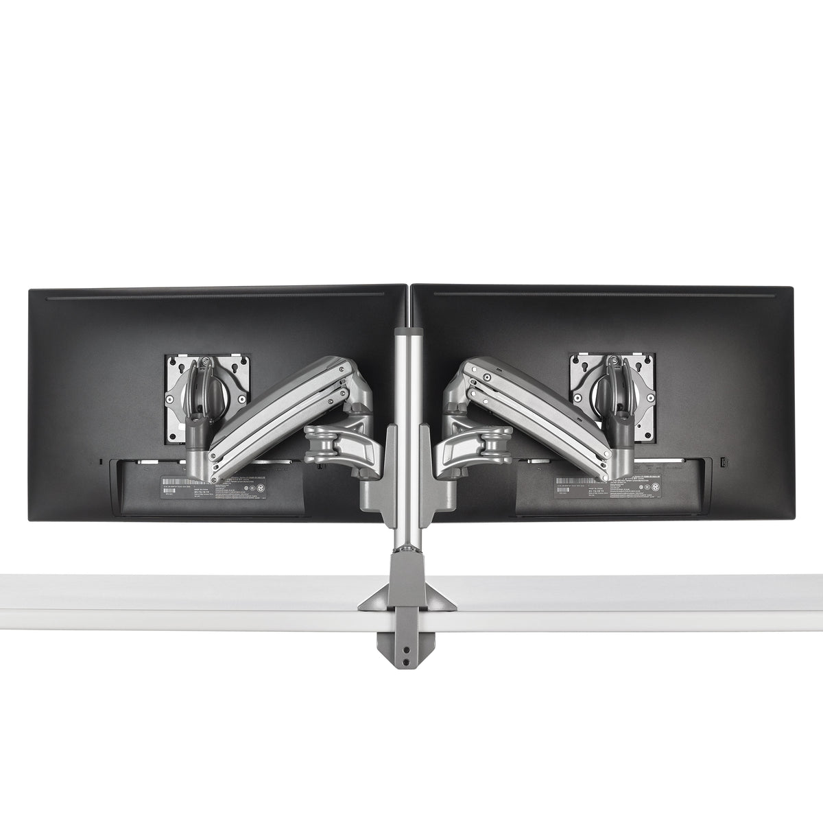 Chief KONTOUR KX Low-Profile Dual Monitor Arm, Column Desk Mount, Silver