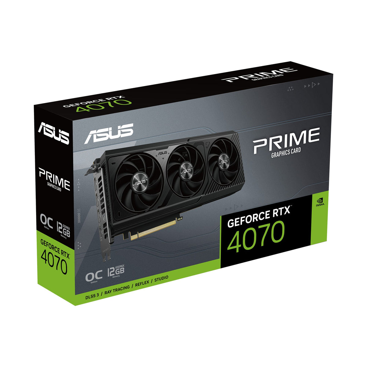 ASUS PRIME-RTX4070-O12G RTX 4070 OC 12Go GDDR6X 1xHDMI 2.1 3xDP 1.4a