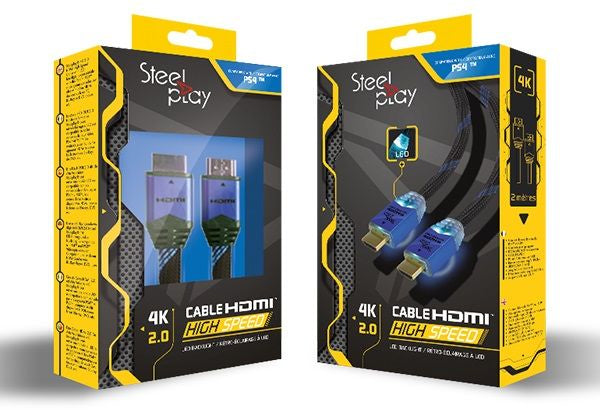 LEXIP X STEELPLAY 4K 2.0 HDMI High Speed Ultra HD LED Cable 2m PS4/PS3
