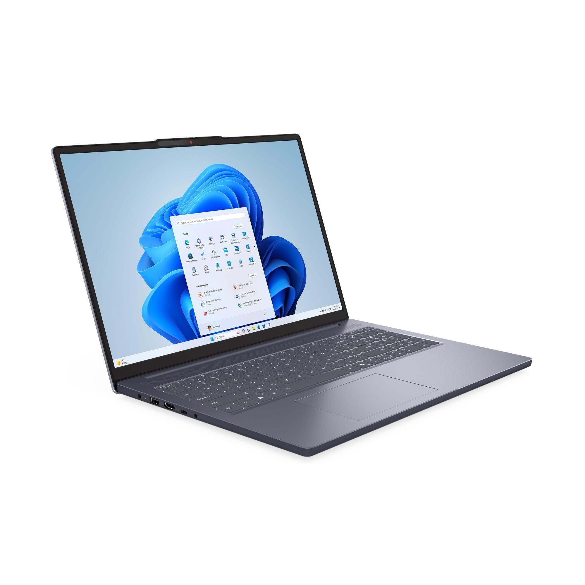 Lenovo IdeaPad Slim 3 16IRH10 Intel® Core™ i7 i7-13620H Ordinateur portable 40,6 cm (16") WUXGA 16 Go DDR5-SDRAM 512 Go SSD Wi-Fi 6 (802.11ax) Windows 11 Home Français Gris