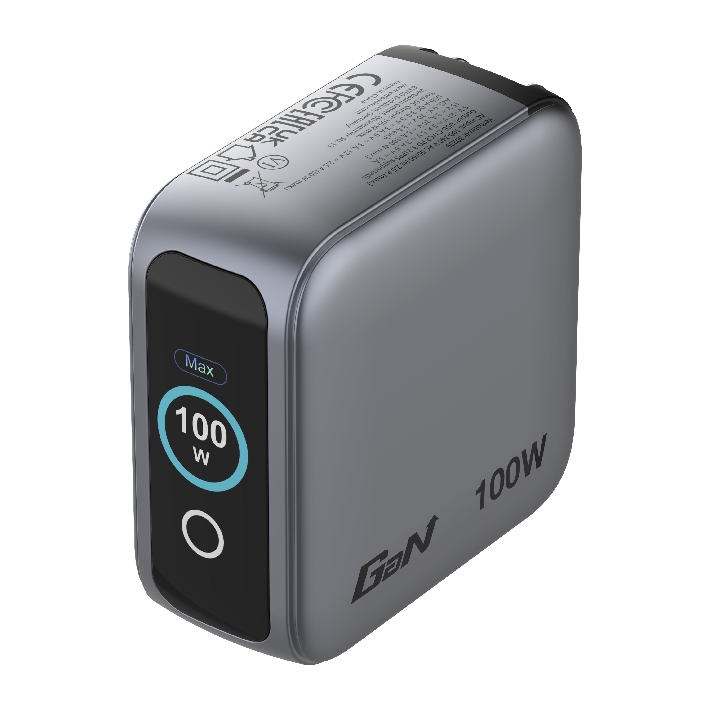 Mini GaN Charger 100W with Display