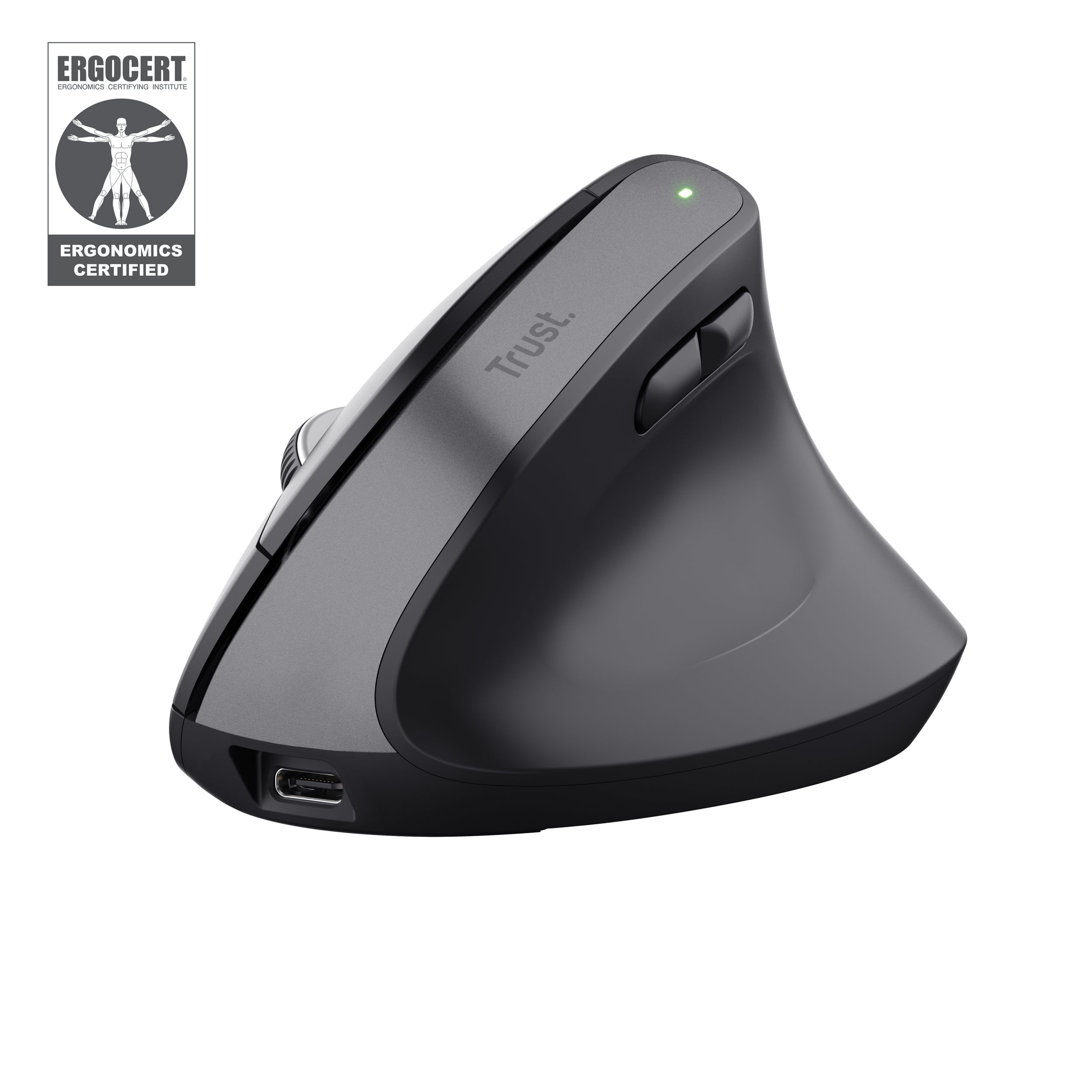 TRUST Souris egonomique BAYO+ sans fil - Noire