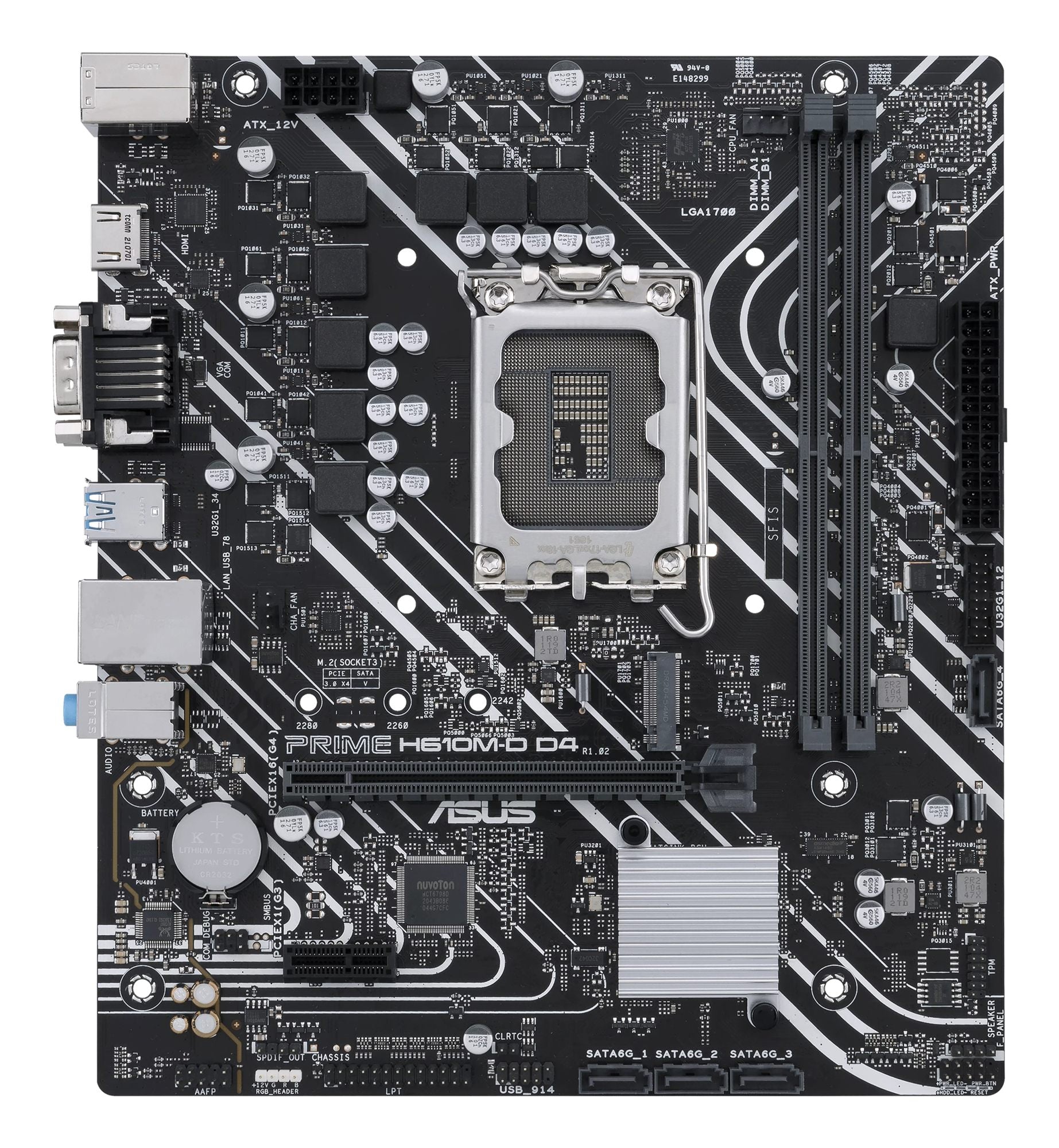 ASUS PRIME H610M-D D4 LGA1700 DDR4 mATX MB