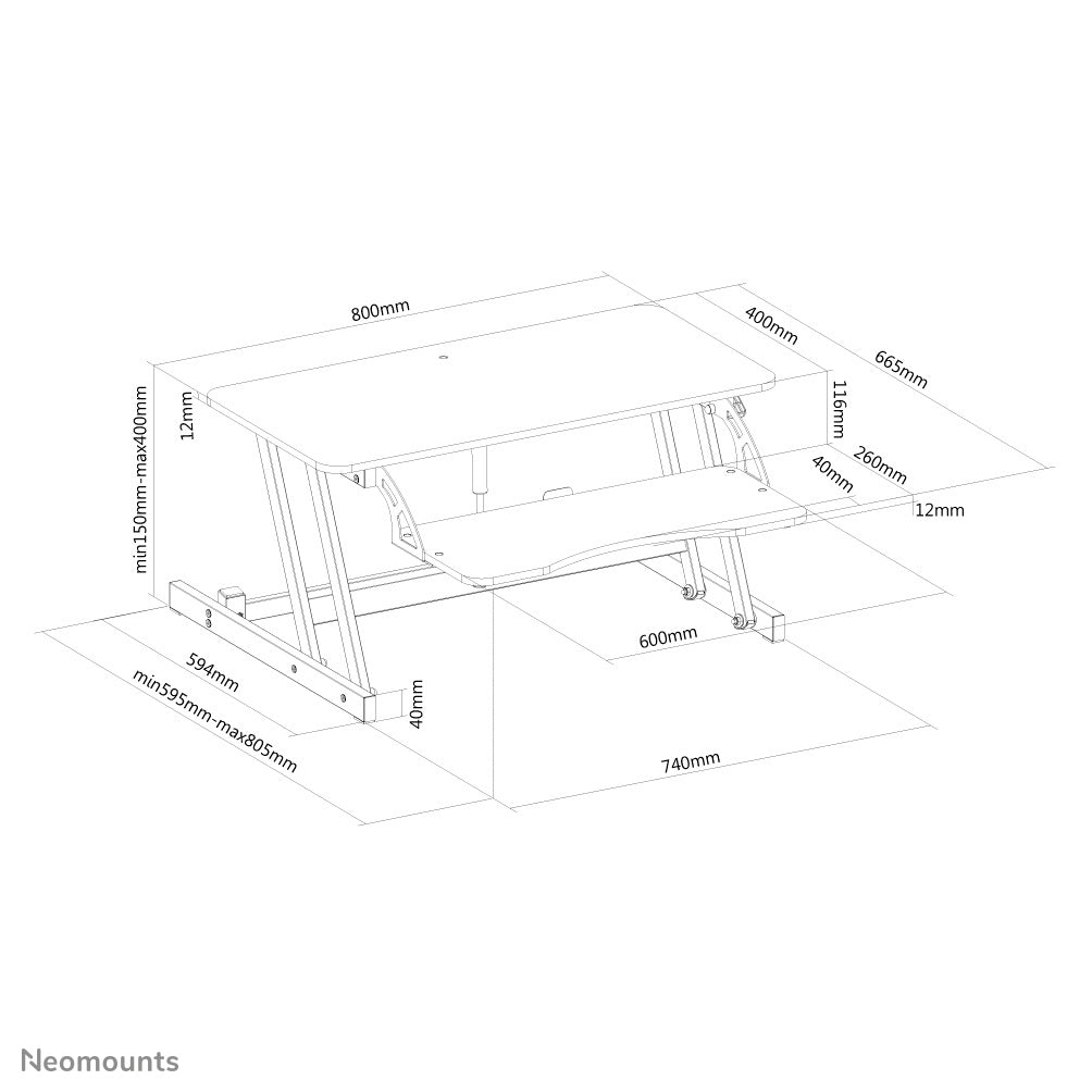 NewStar Workstation - sit-stand workplac