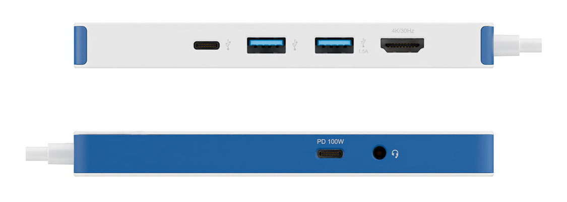 HyperDrive Flex 8 Port USB-C Hub Blue