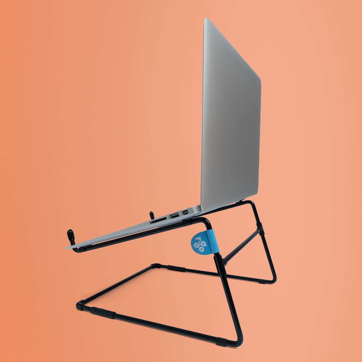 R-GO TOOLS Support pour PC portable Steel Office, noir