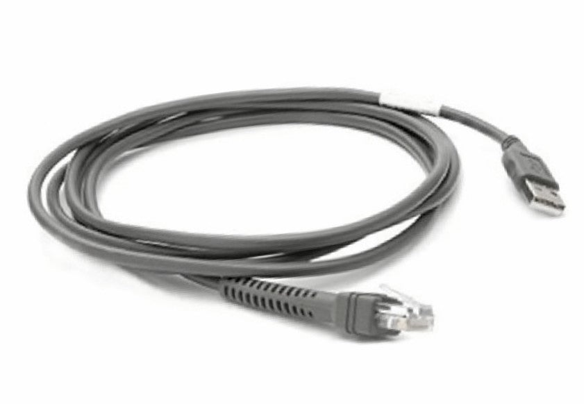 Zebra CBA-U21-S07ZBR - Noir - 2,1 m - USB - EAS - Mâle - Mâle