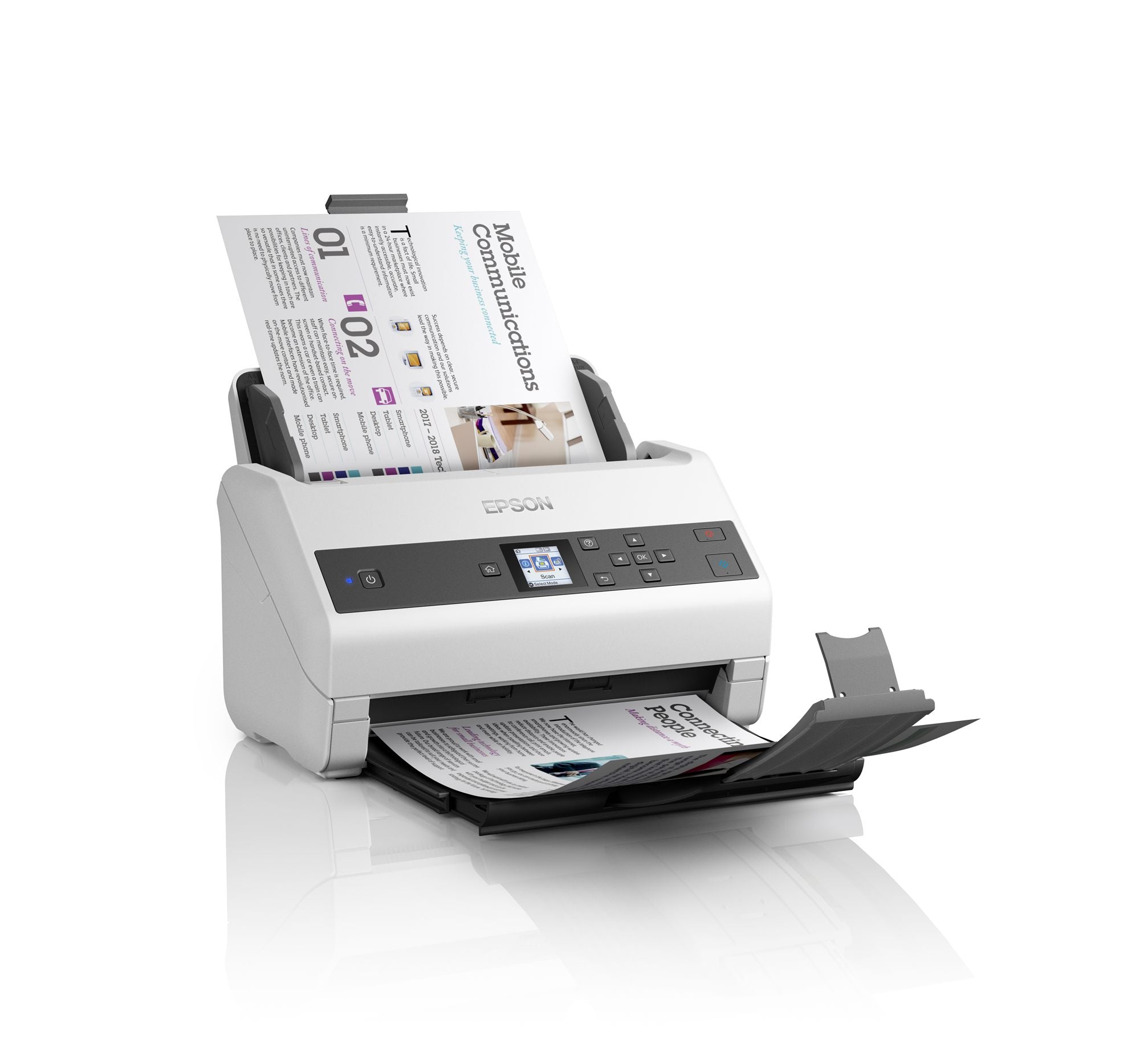 EPSON WorkForce DS-970 Document scanner Contact Image Sensor CIS Duplex A4 600x600dpi 85ppm ADF 100sheets 9000scans/d USB 3.0