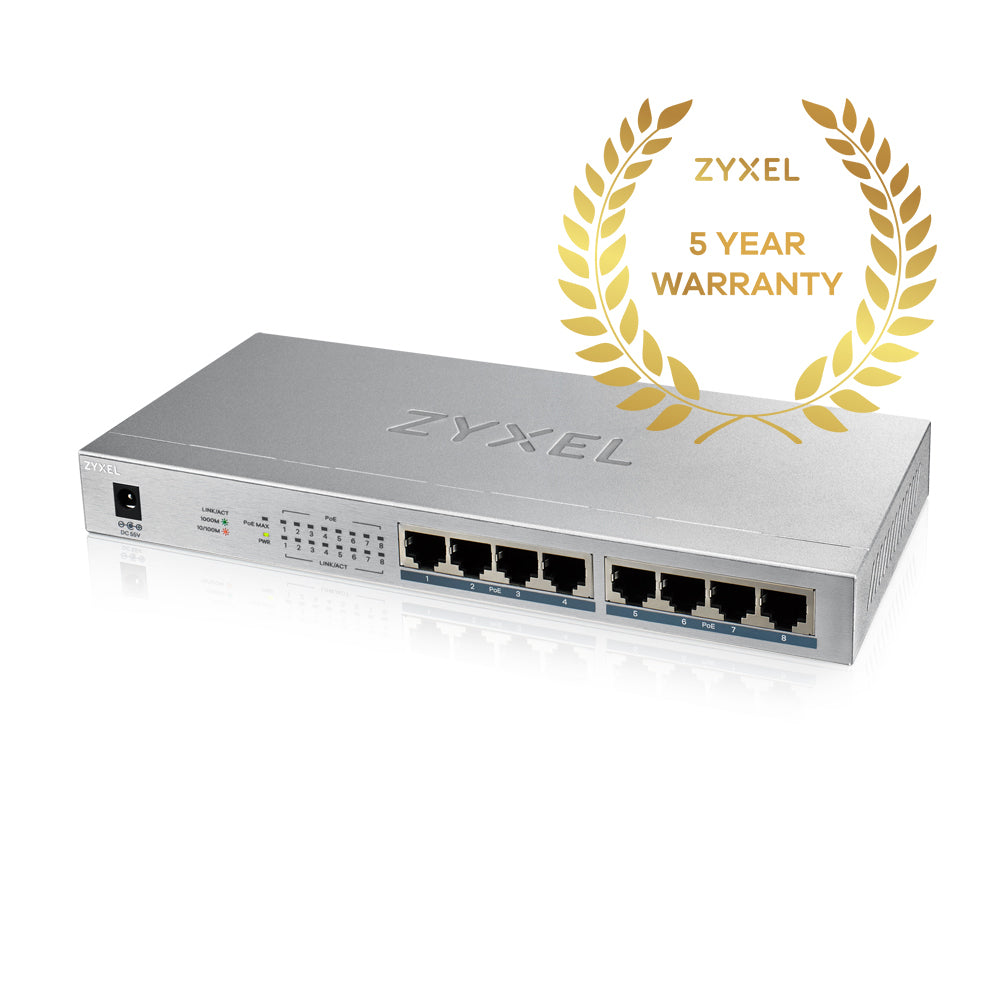 Zyxel GS1008-HP 8Port Dsktp Gigbit