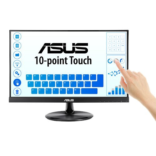 ASUS VT229H 21.5p FHD 1920x1080 IPS 60Hz 16:9 Touch Monitor flicker free Blue light filter HDMI D-Sub Vesa 100x100