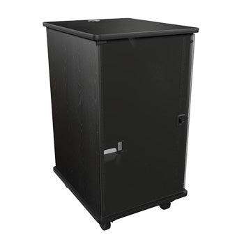 Middle Atlantic 20 RU MFR Series Mobile Furniture Rack - Grained Ebony Ash