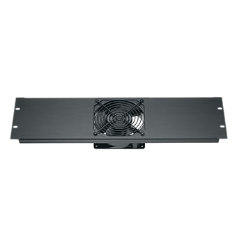 Middle Atlantic 3 RU 230V AC Fan Panel (50 CFM) - Black