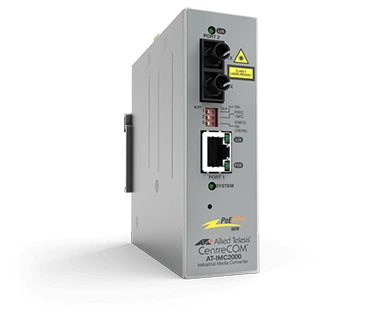 ALLIED TAA 10/100TX POE+ to 100FX/SC Industrial Temp Fast Ethernet Media Converter