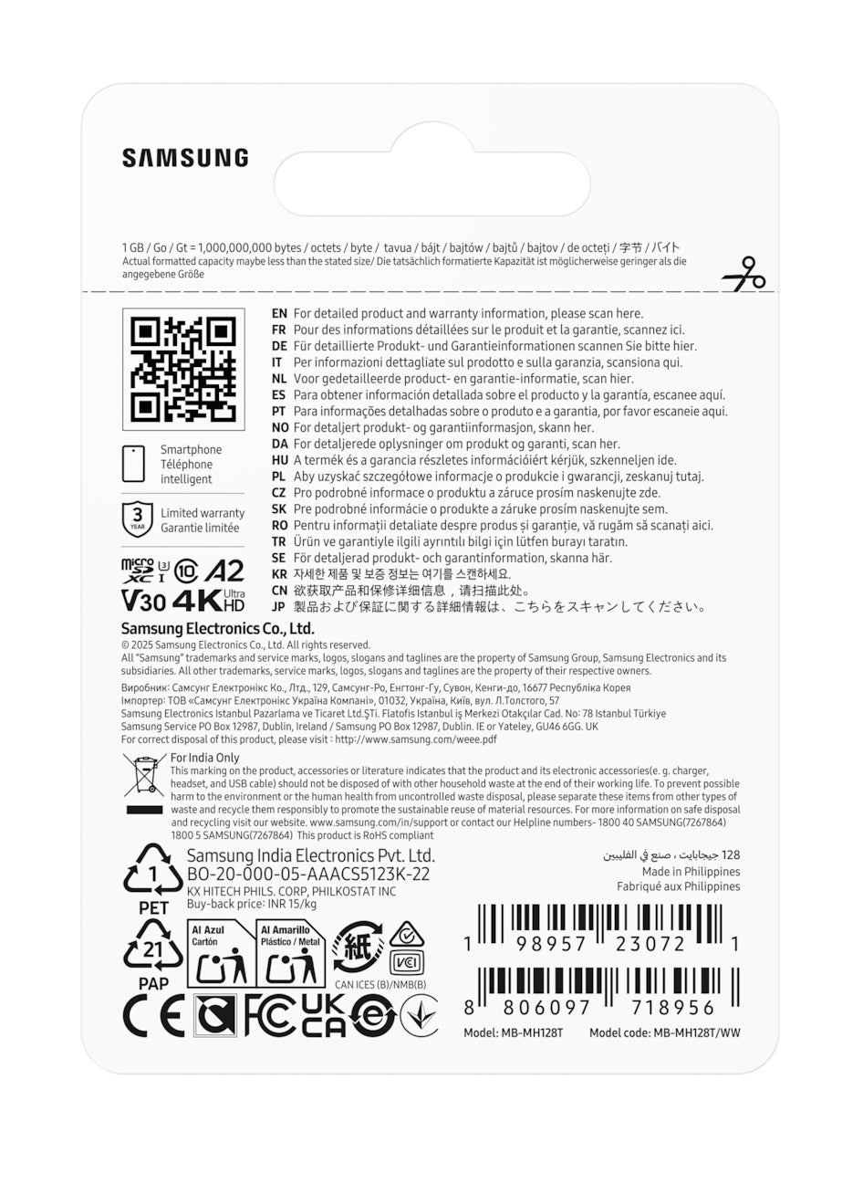 Micro SD T9 128GB