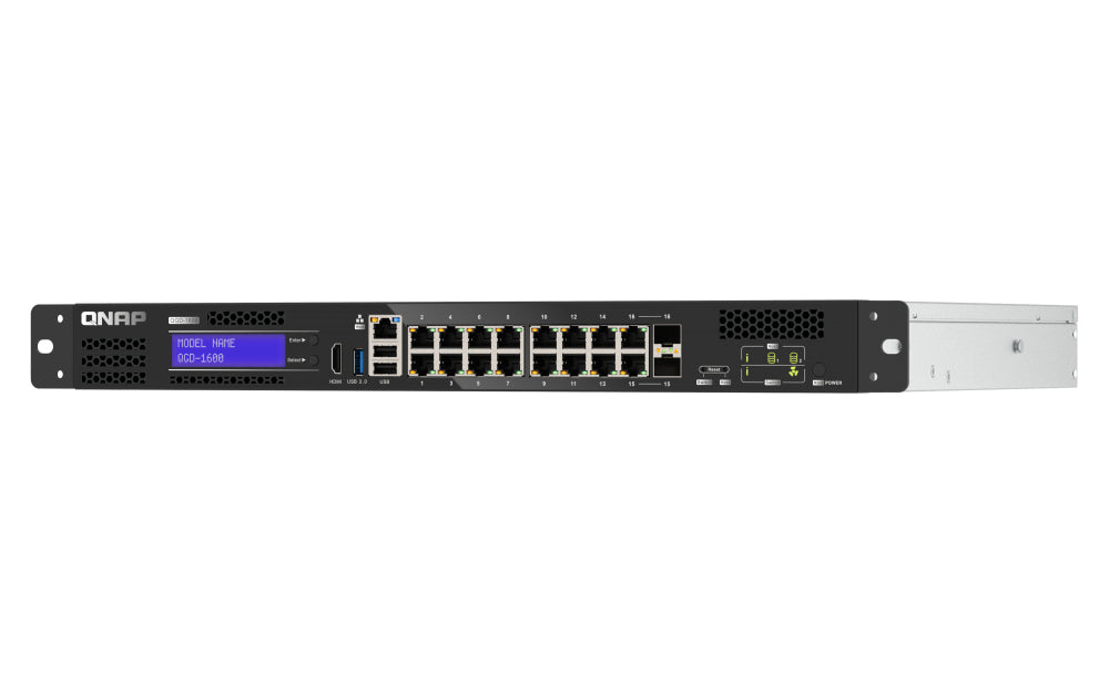 QNAP QGD-1600: 16 1GbE ports with 2 RJ45