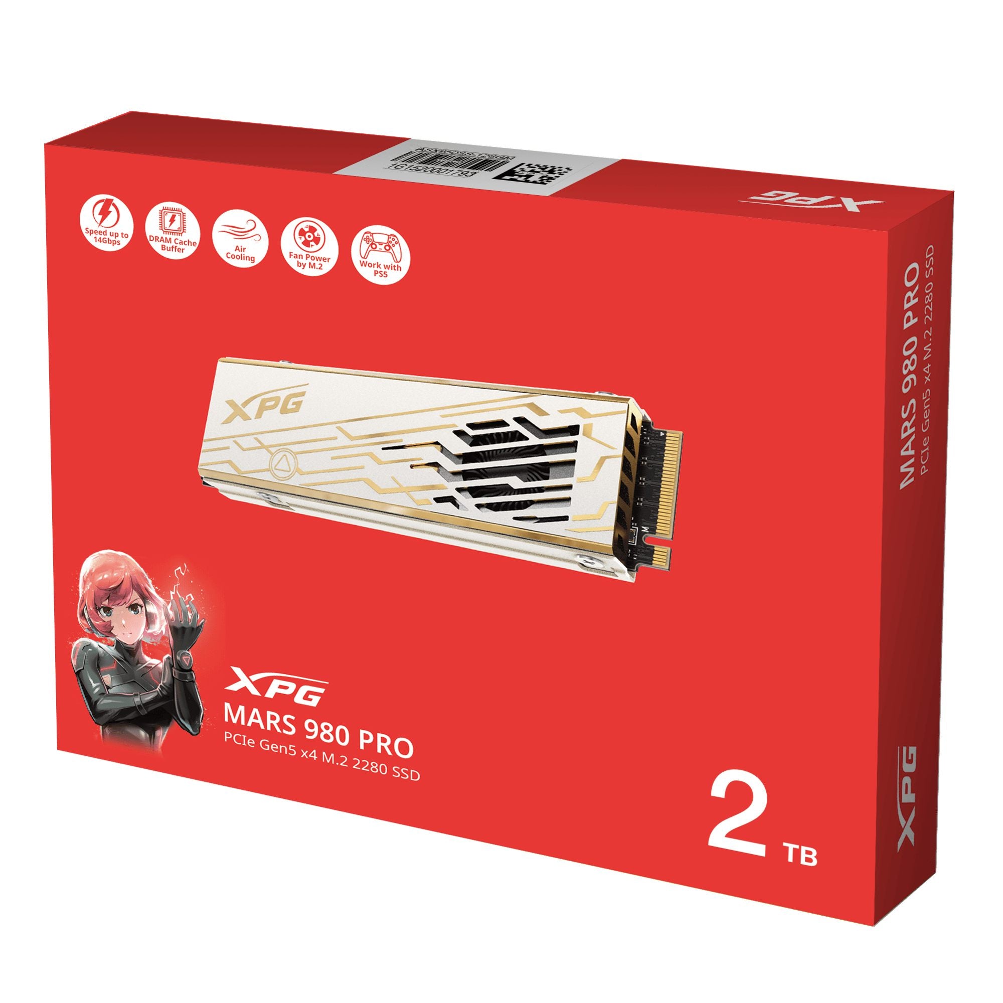 ADATA MARS 980 PRO 2 To M.2 PCI Express 5.0 NVMe 3D NAND