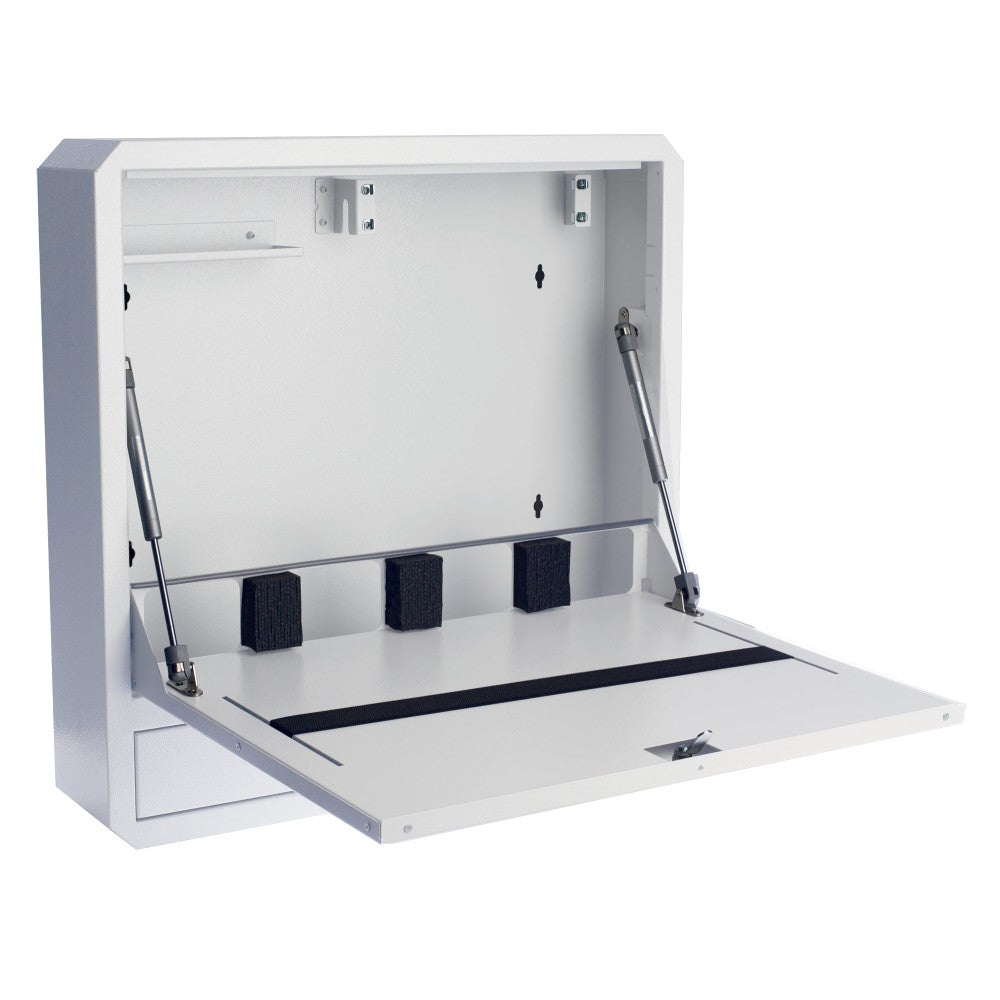 "Techly ICRLIM01W2 Armoire murale pour ordinateur portable 19"" anti-vol avec étagere - Blanche"