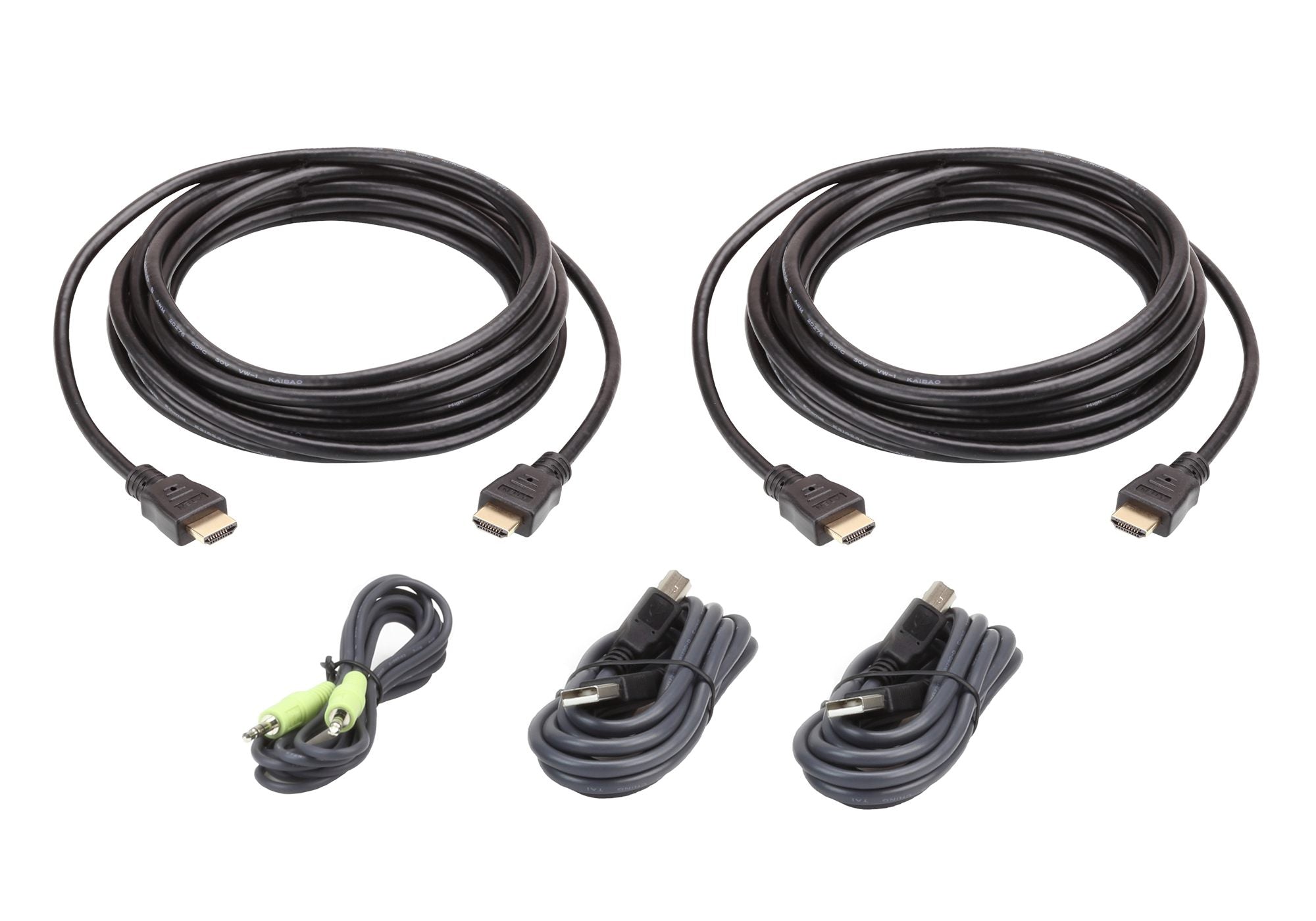 ATEN 2L-7D03UHX5 câble kvm Noir