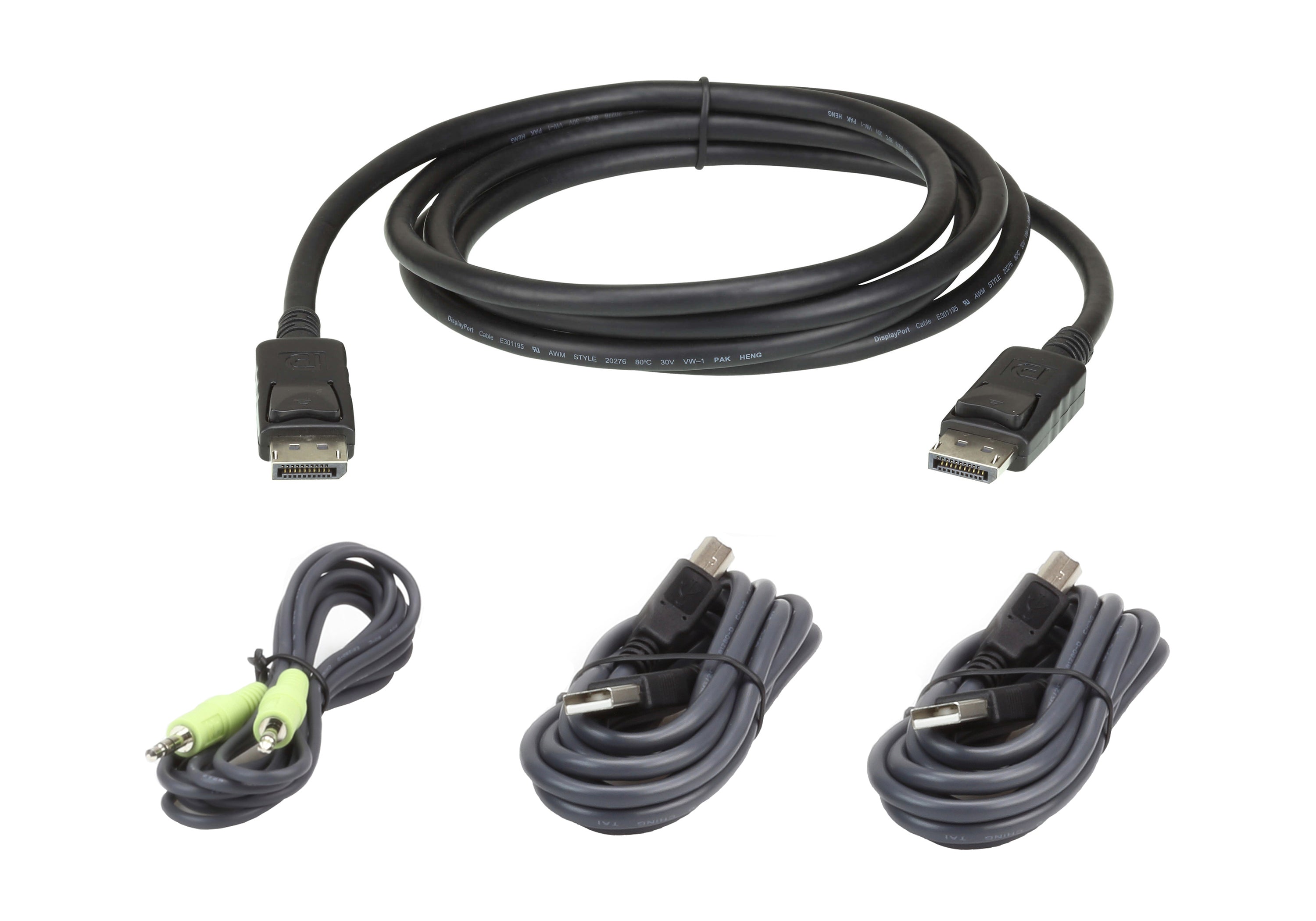 ATEN 2L-7D03UDPX4 CABLE KVM DisplayPort USB audio - 3 m