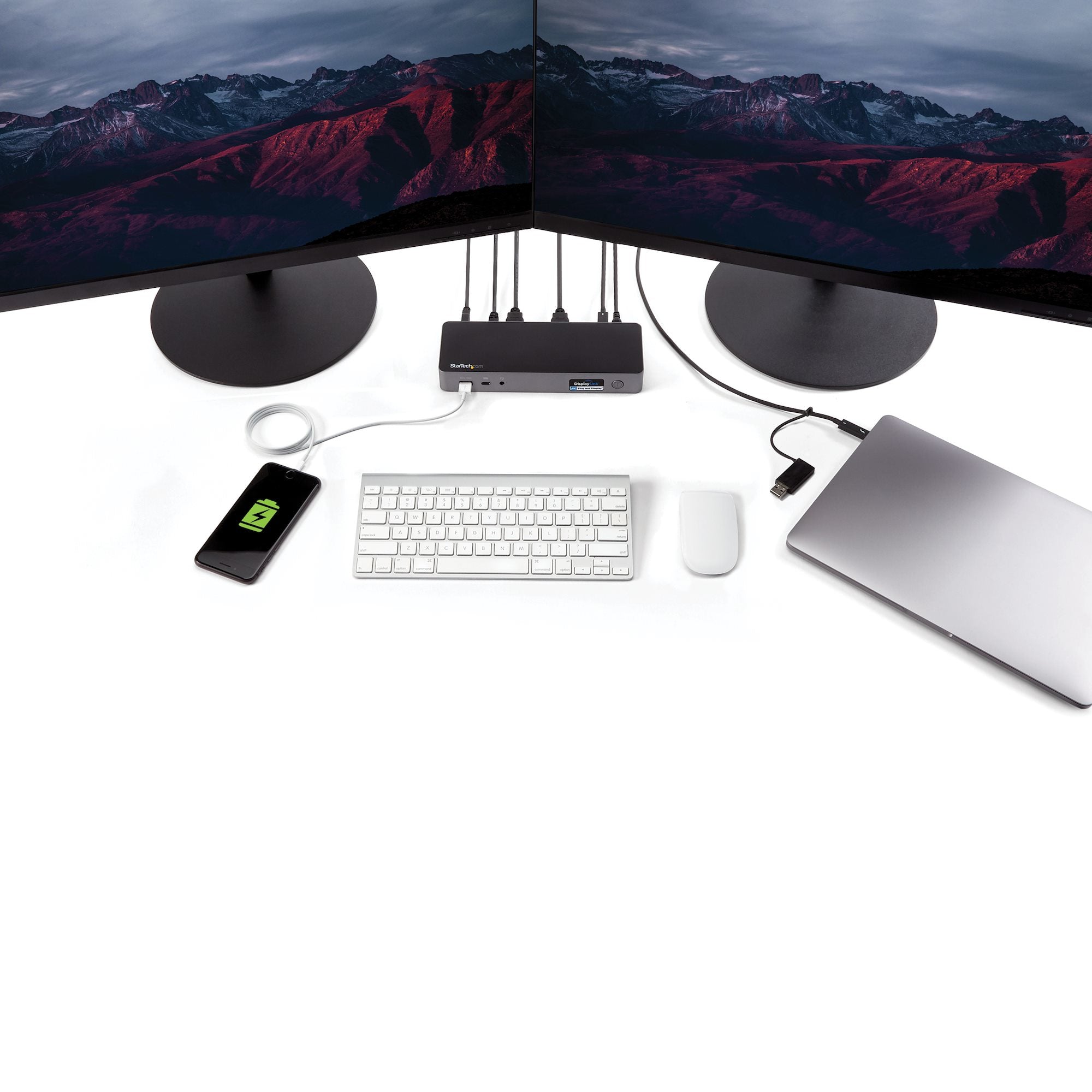 StarTech.com DK30C2DPPDUE station d'accueil Avec fil USB 3.2 Gen 1 (3.1 Gen 1) Type-C Noir, Gris