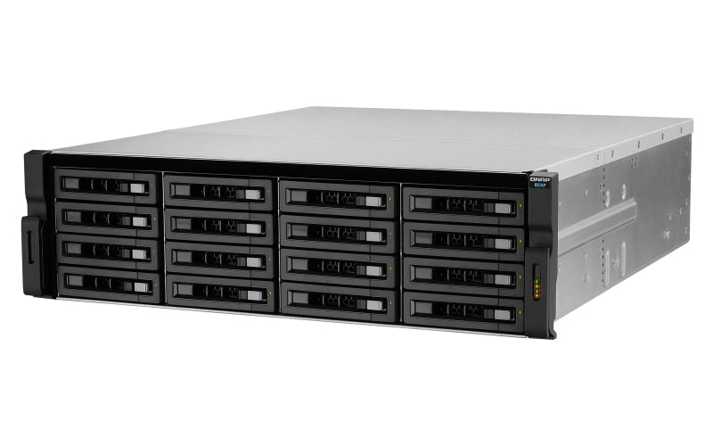 QNAP REXP-1610U-RP boîtier de disques 0 To Rack (3 U) Noir