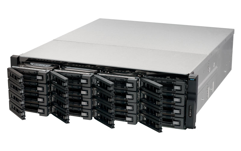 QNAP REXP-1610U-RP boîtier de disques 0 To Rack (3 U) Noir