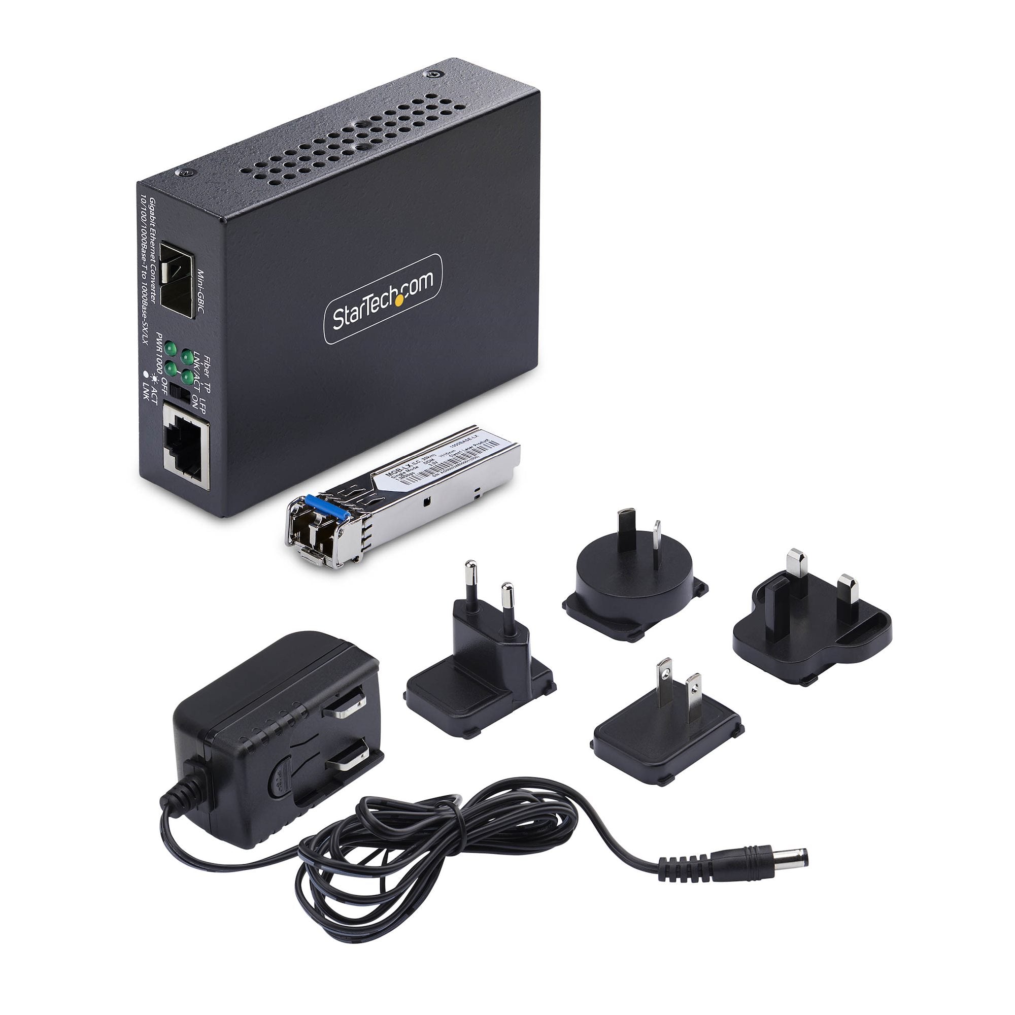 Gigabit SM LC Fiber Media Converter 20km
