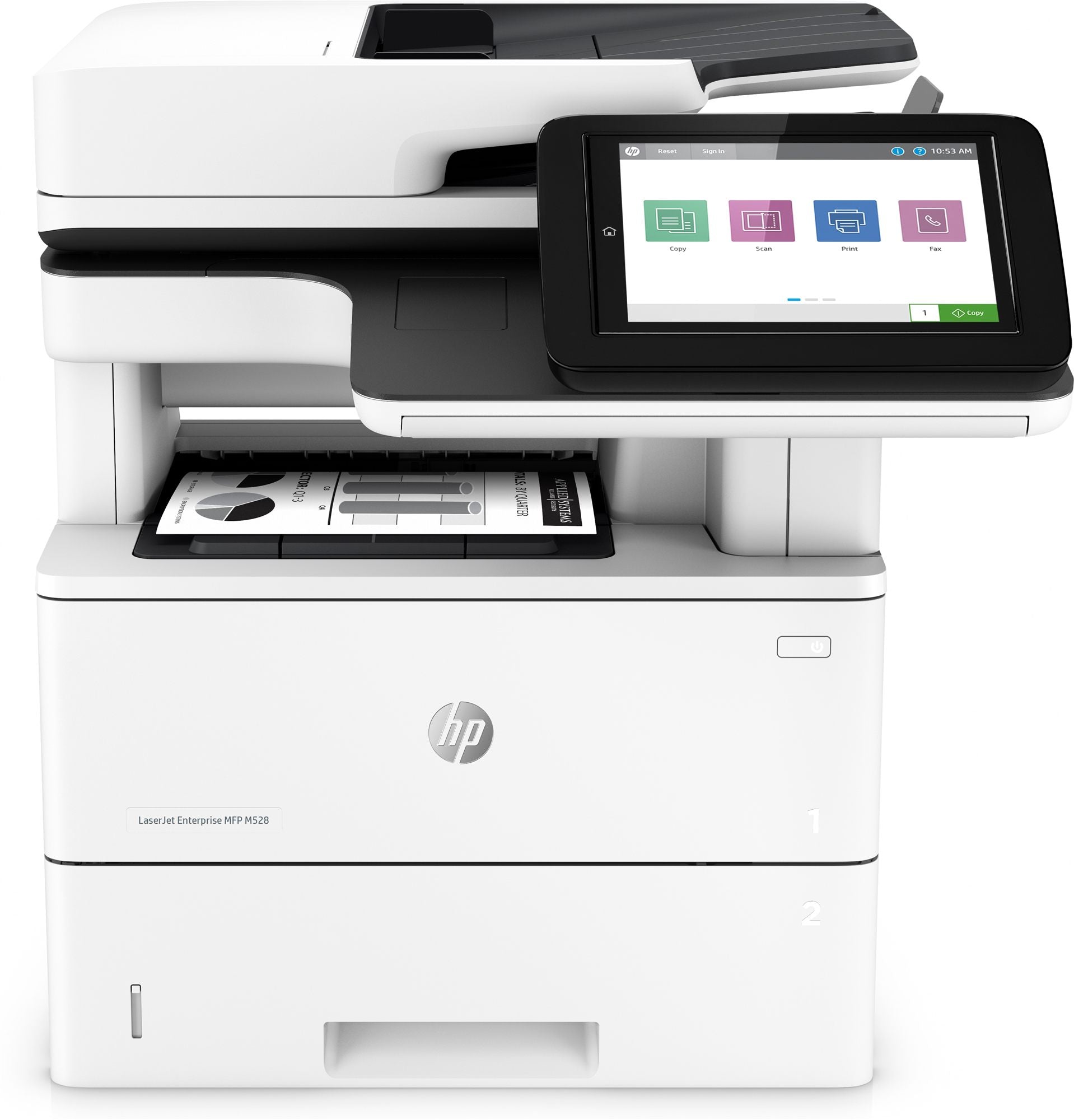 HP LaserJet Enterprise MFP M528dn MFP Mono laser A4 43ppm Copy 43ppm Print 650sheets USB LAN imprimante laser monochrome