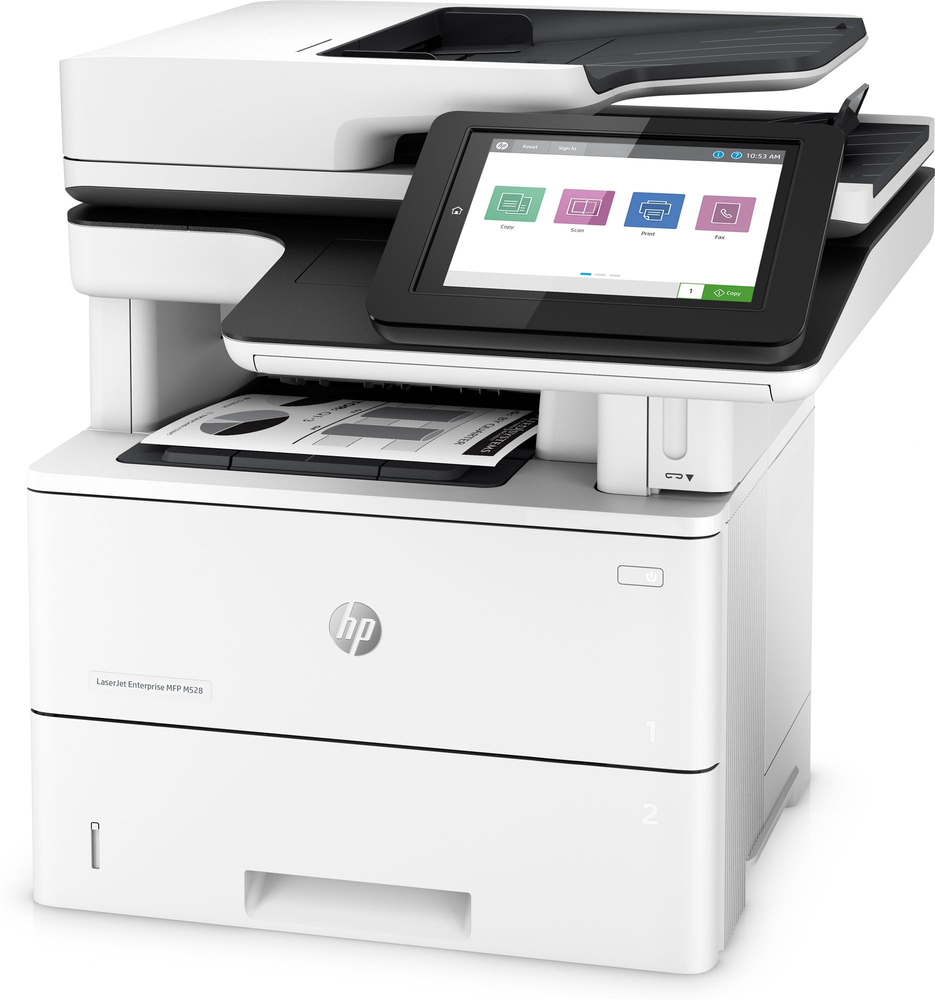 HP LaserJet Enterprise MFP M528f MFP Mono laser A4 43ppm Copy 43ppm Print 650sheets USB LAN