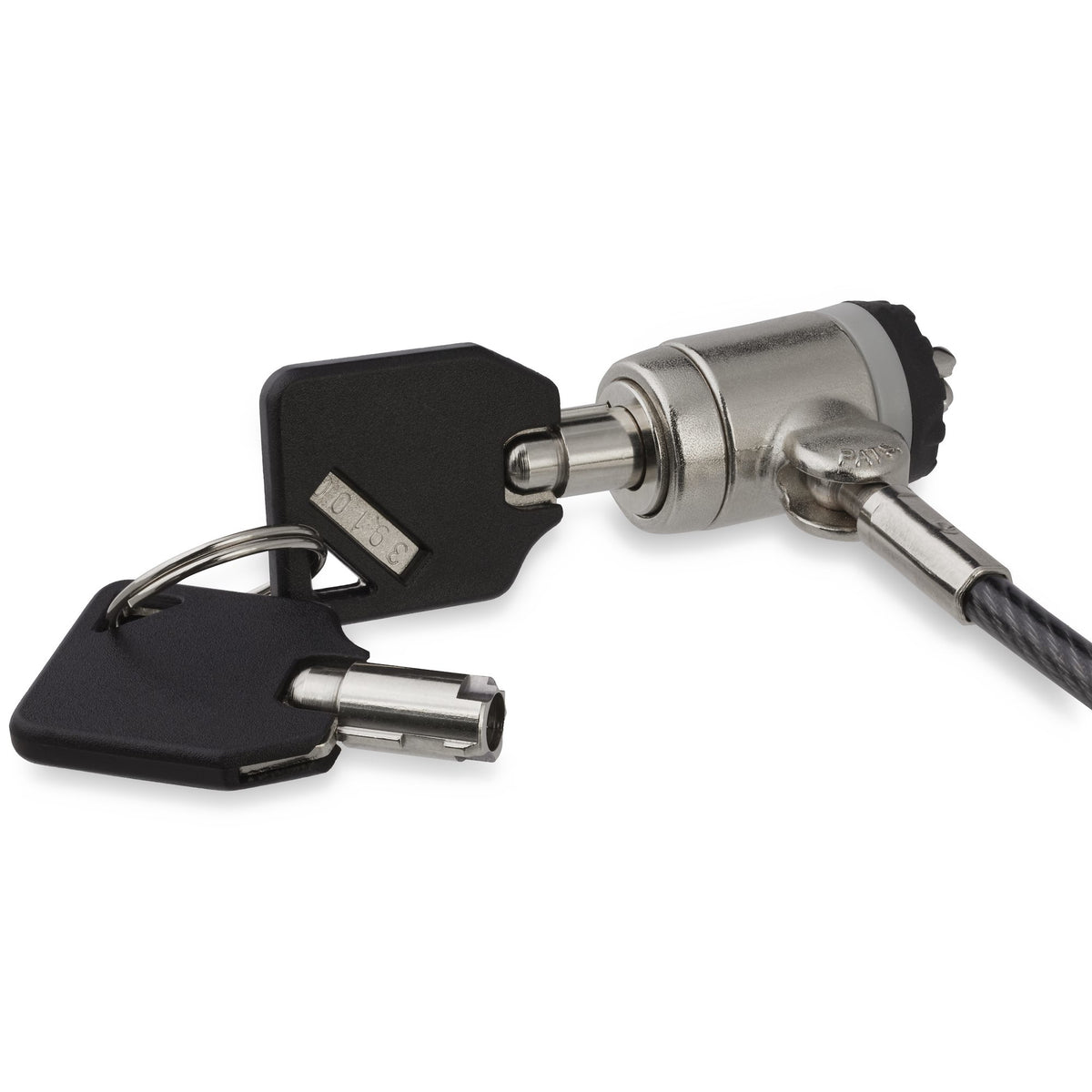 Cable Lock - Keyed - Push-to-Lock Button