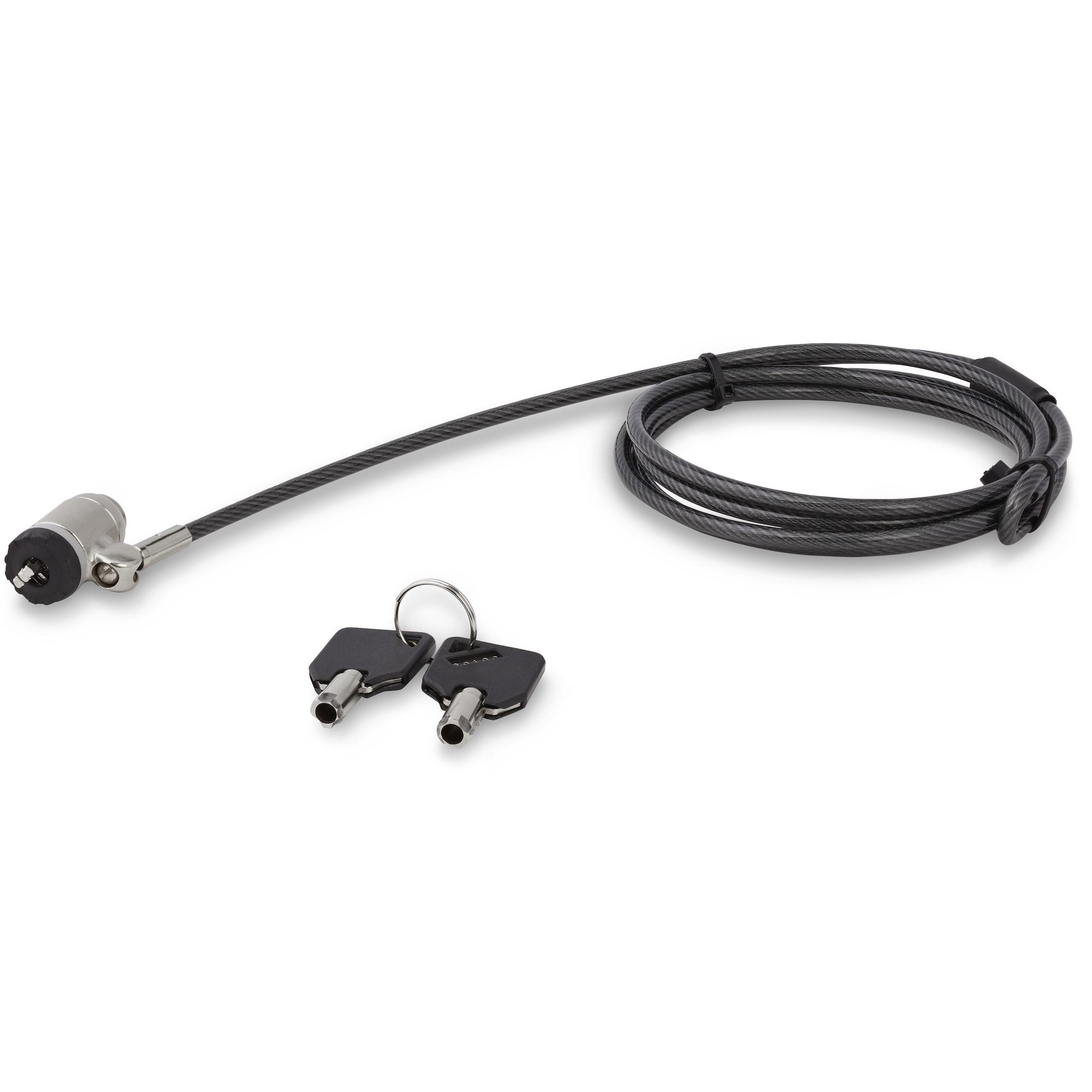 Cable Lock - Keyed - Push-to-Lock Button