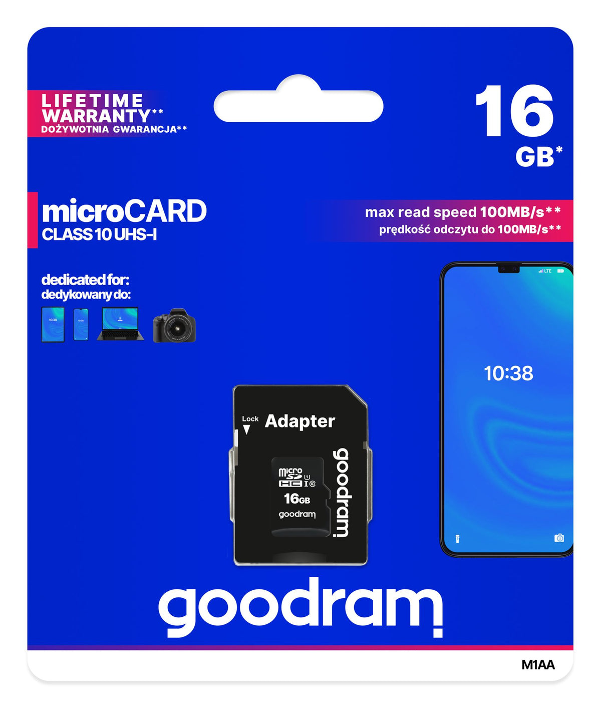 Goodram M1AA 16 Go MicroSDHC UHS-I Classe 10