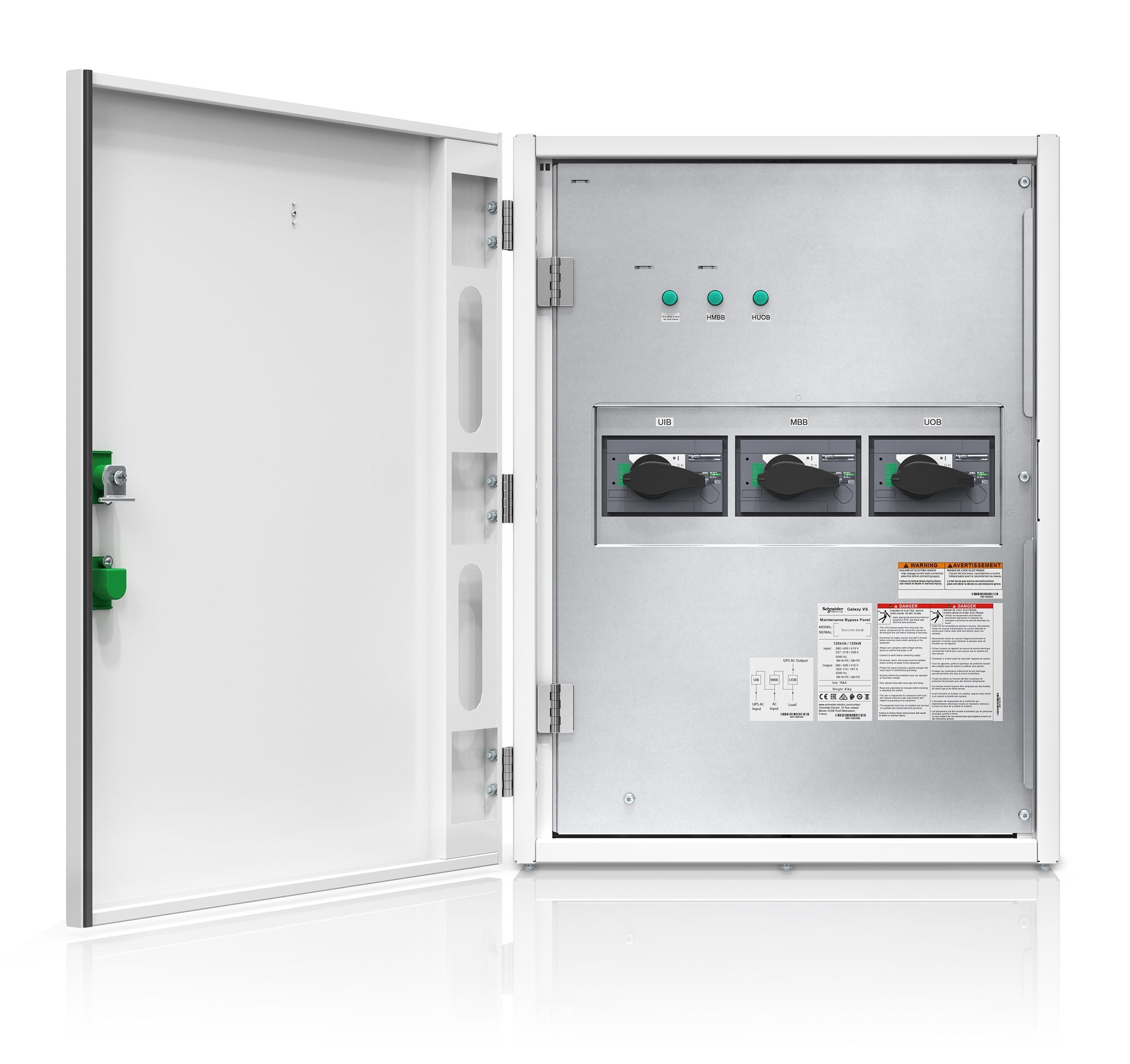 Mnt Bypass Panel Sgl unit 80-120kW 400V