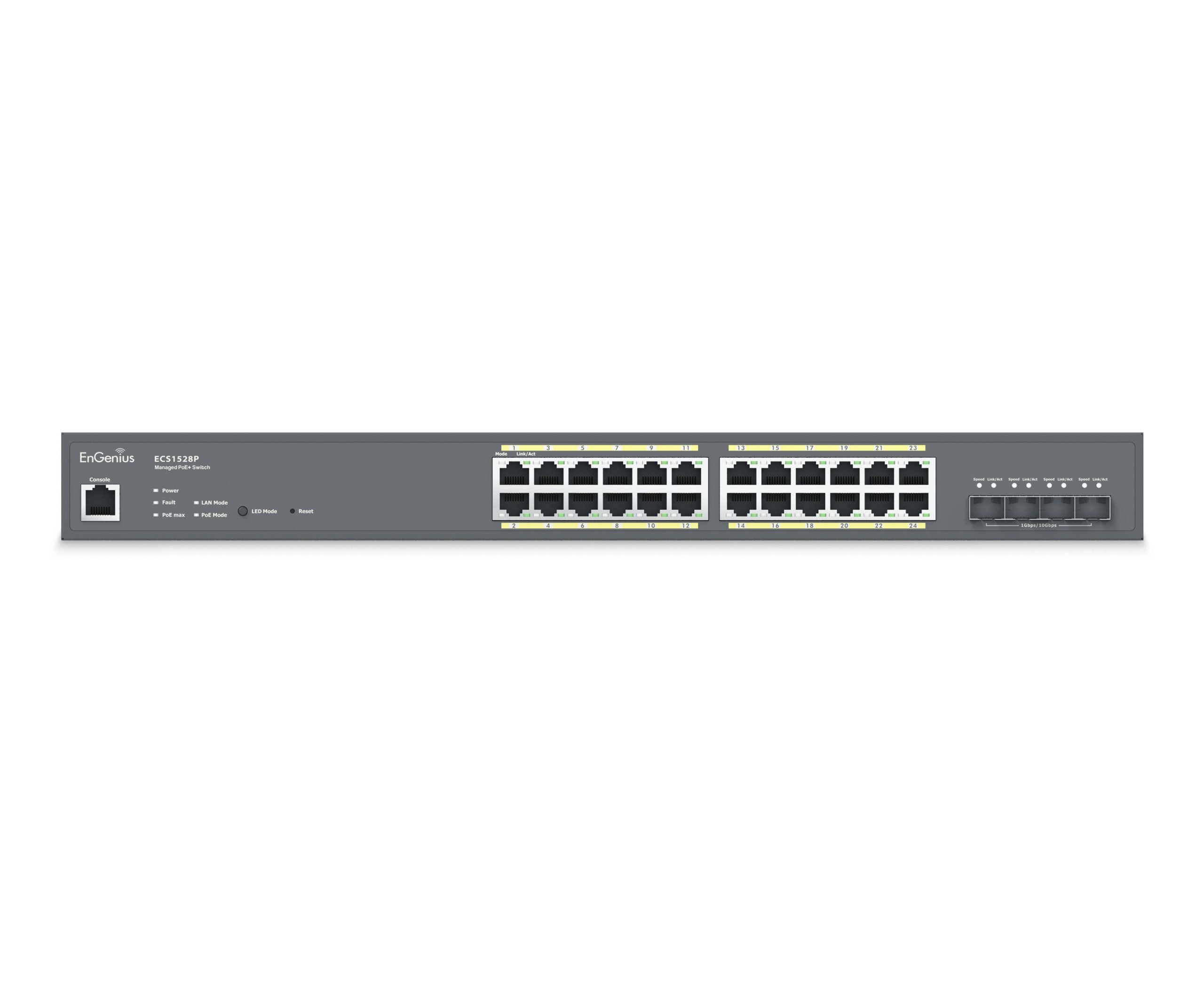 EnGenius ECS1528P Commutateur géré 24x RJ45 Gigabit PoE+ 240W, 4x SFP+, EnGenius Cloud