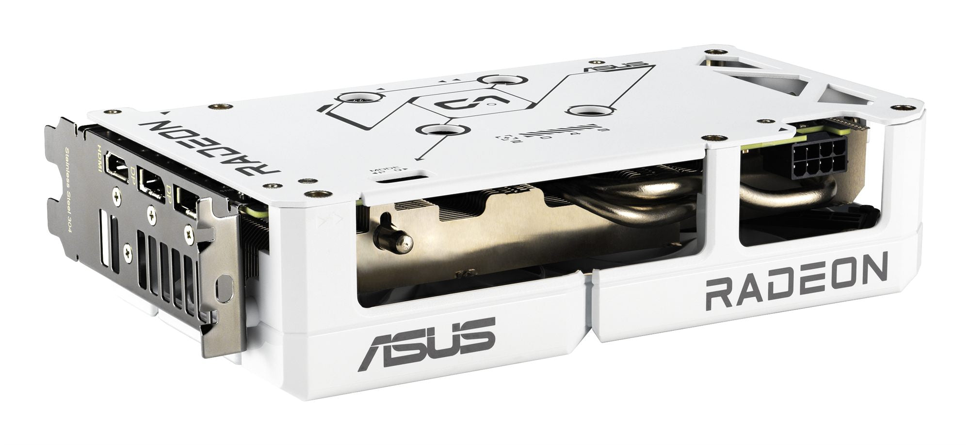 ASUS DUAL RX 9060 XT 16Go GDDR6 2xDP 1xHDMI WHITE