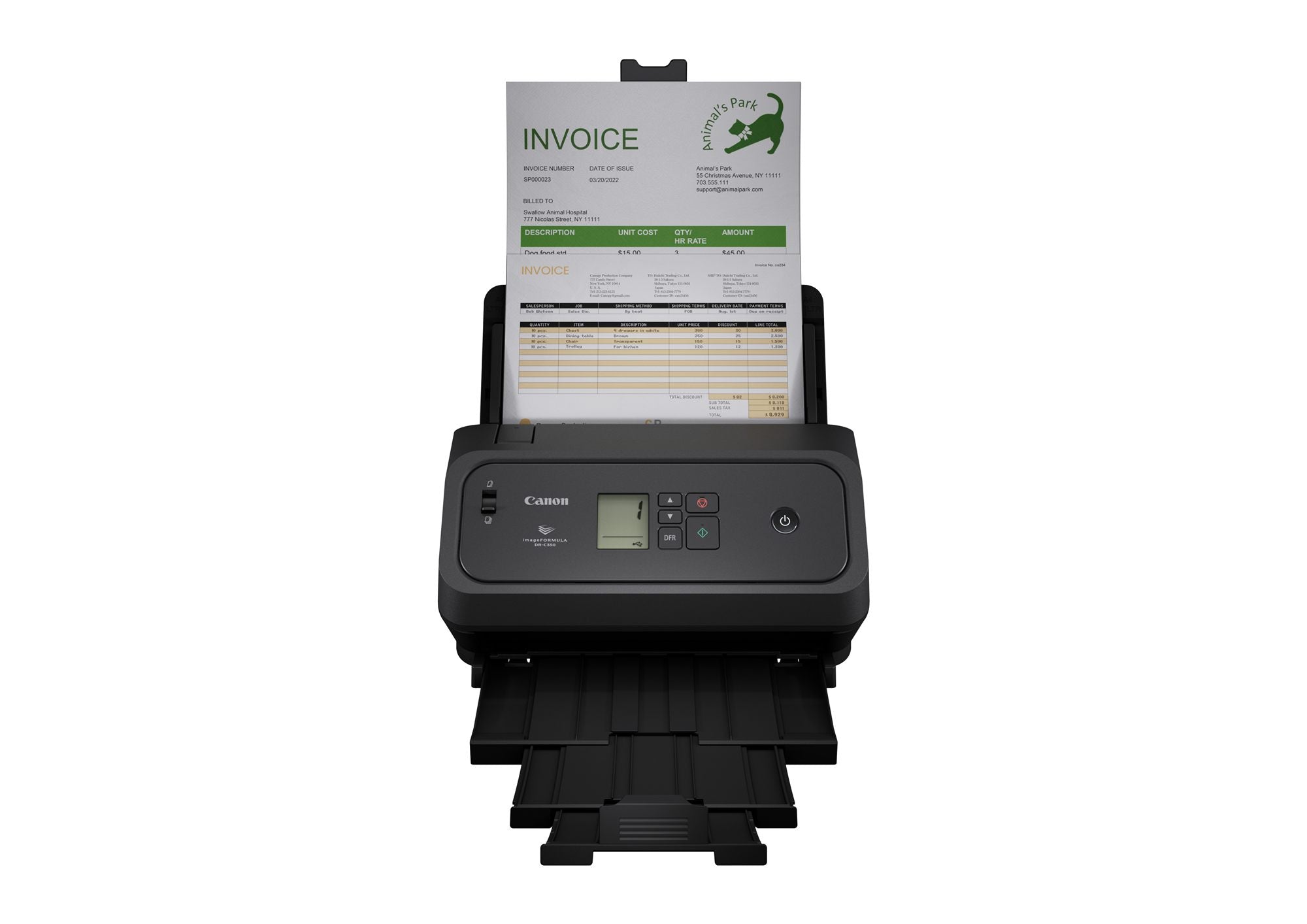 CANON DR-C350 A4 Document Scanner Duplex 50ppm 100 sheet ADF USB