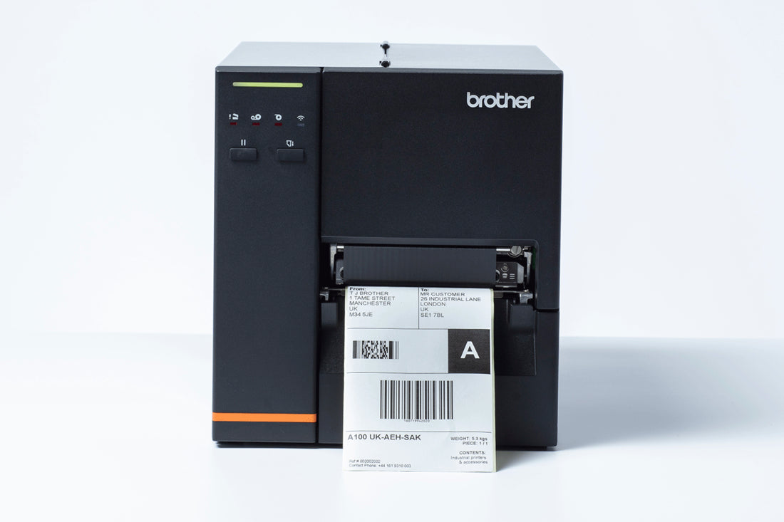 BROTHER TJ-4120TN Label printer direct thermal 12cm 300dpi 178mm/sec USB 2.0 LAN serial USB host