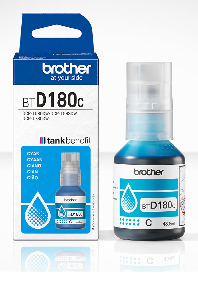 BROTHER Cyan ink bottle yield up to 5.000 pages