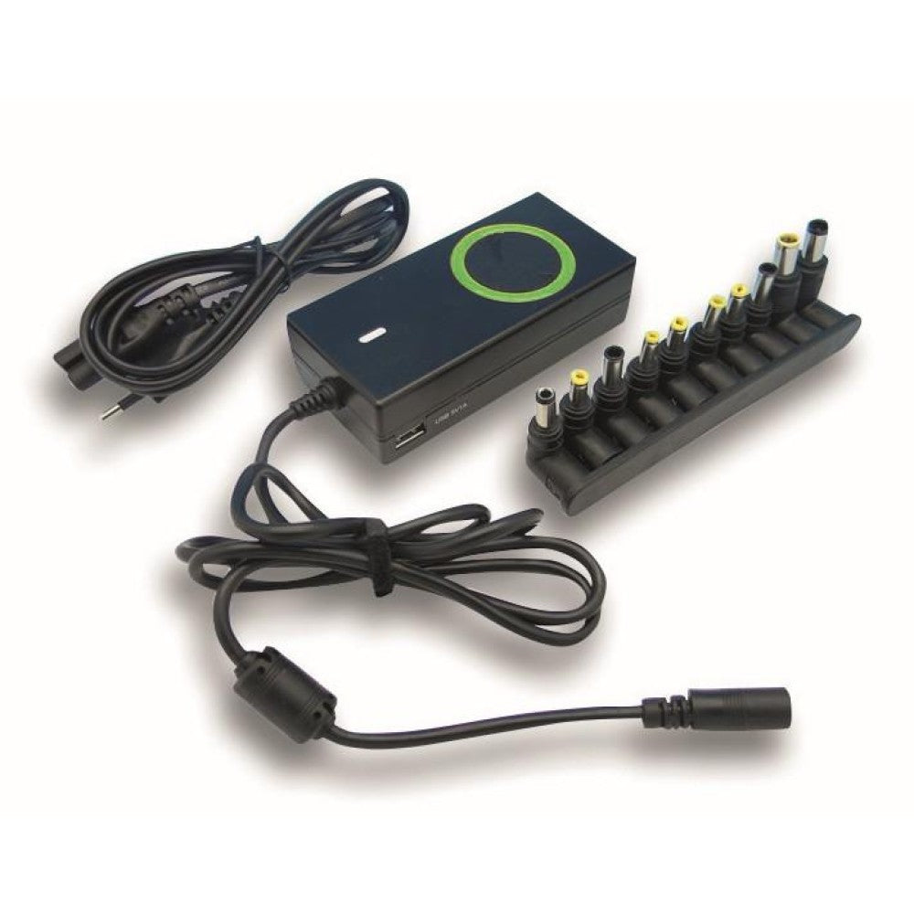 Techly IPW-NTS70WTY Alimentation pour ordinateur portable 70W/4.7A 15-19.5V 12 connecteurs DC